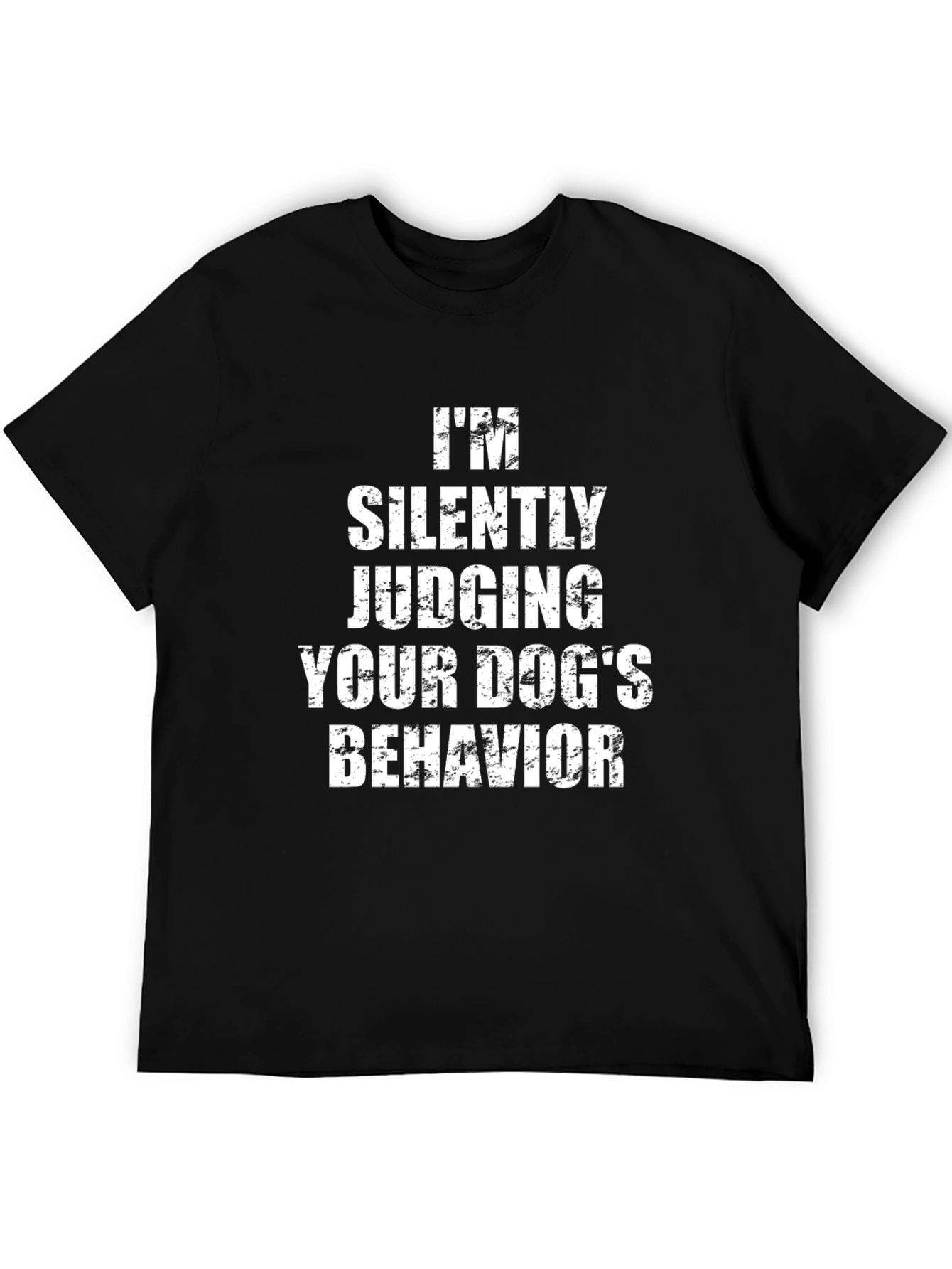 Black Dog Lover Novelty Tee: Silently Judging Your Dog's Behavior view 5