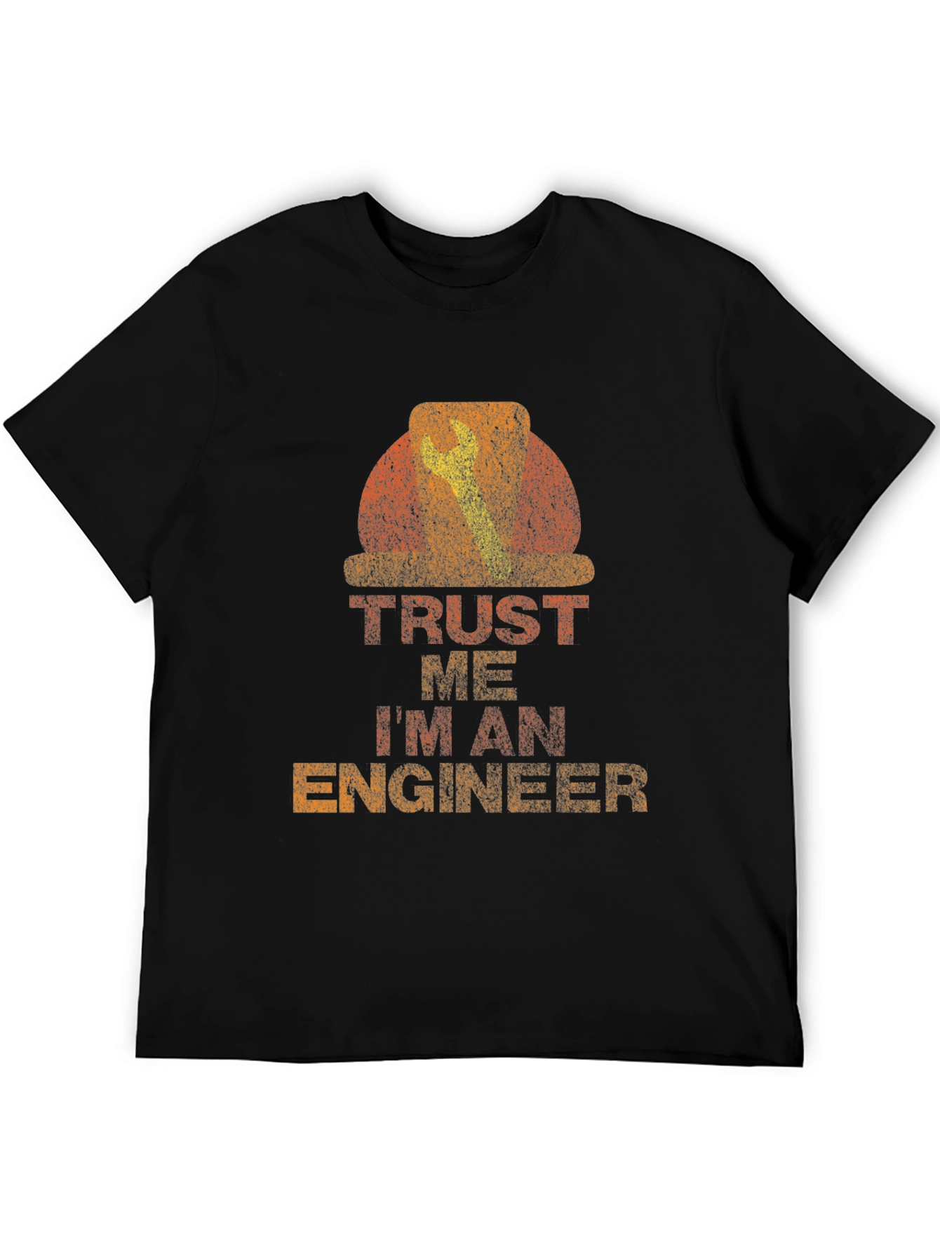 Black Trust Me I'm An Engineer Graphic Tee view 5