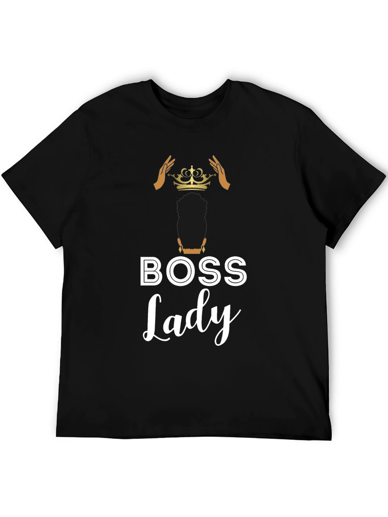 Black Boss Lady Graphic Tee - Black view 5