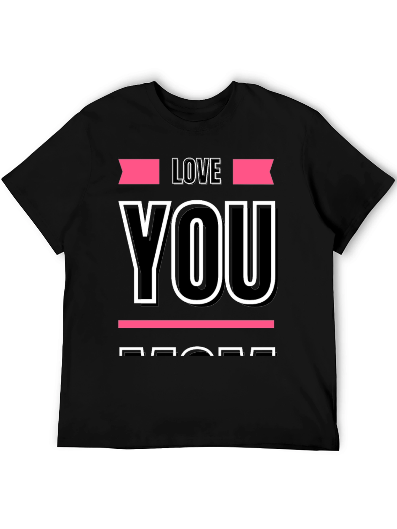 Black Love You More Graphic Tee view 5