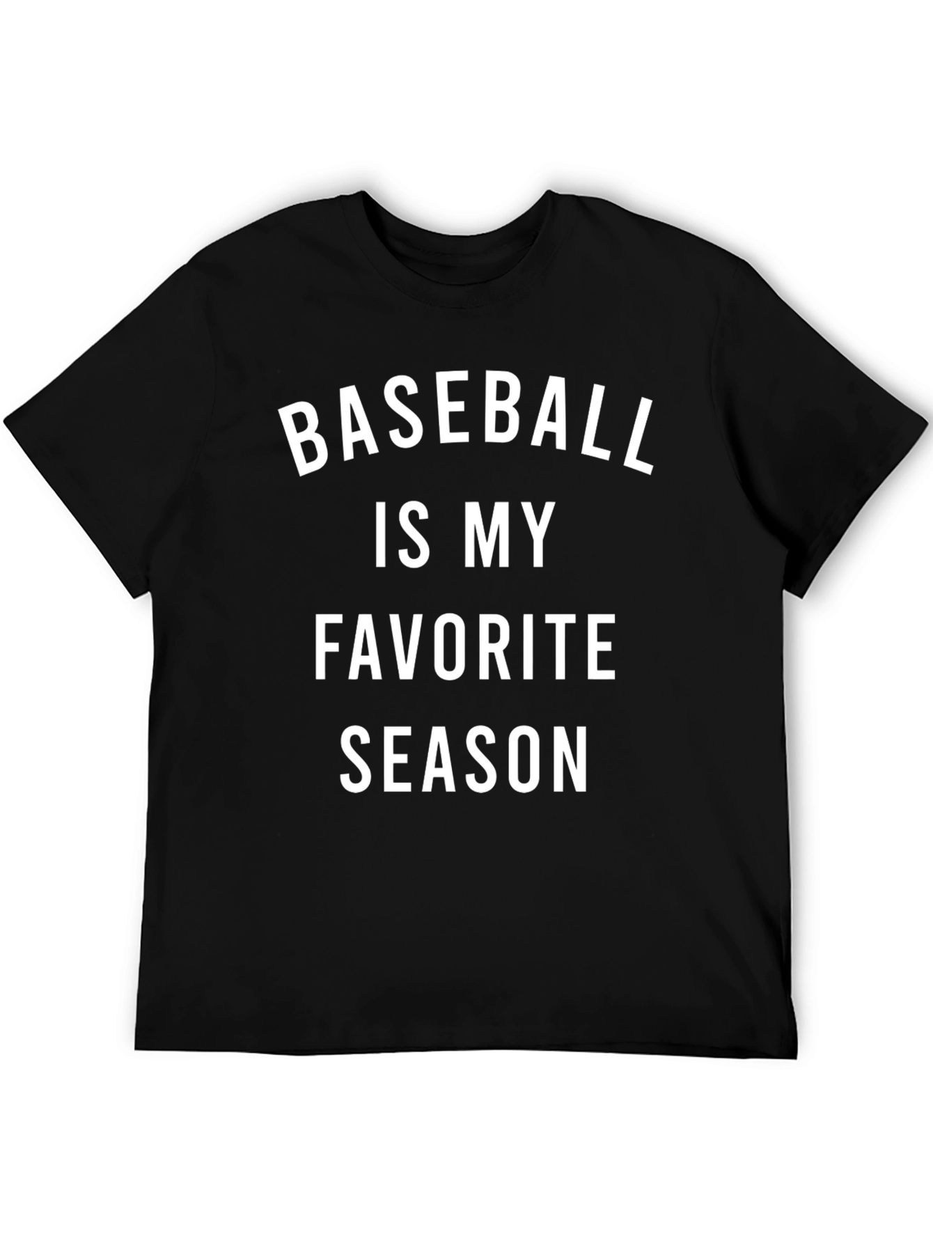 Black Baseball Is My Favorite Season T-Shirt view 5