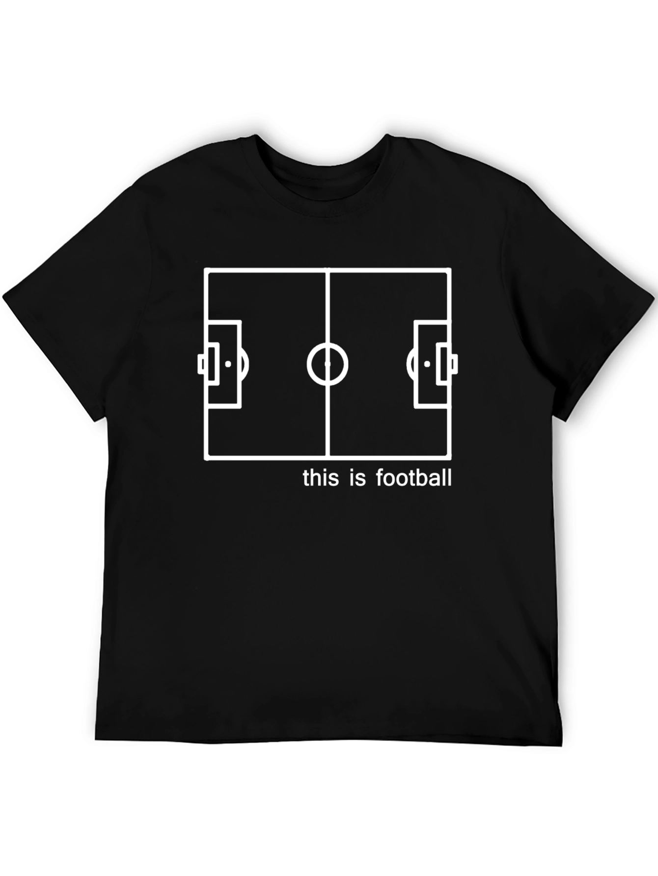 Black This is Football Black Graphic Tee view 5