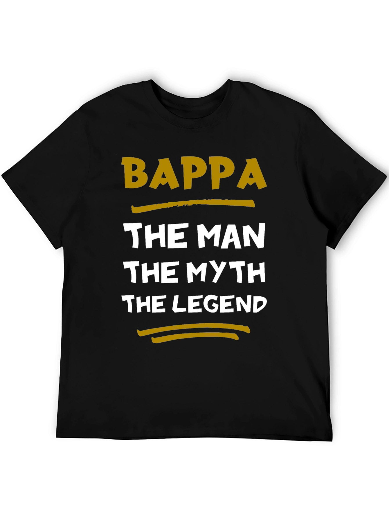 Black Bappa The Man, Myth, Legend Graphic Tee view 5