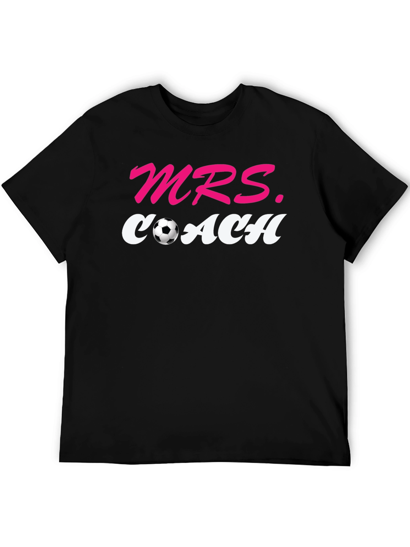 Black Mrs. Coach Soccer T-Shirt - Women's Sports Tee view 5