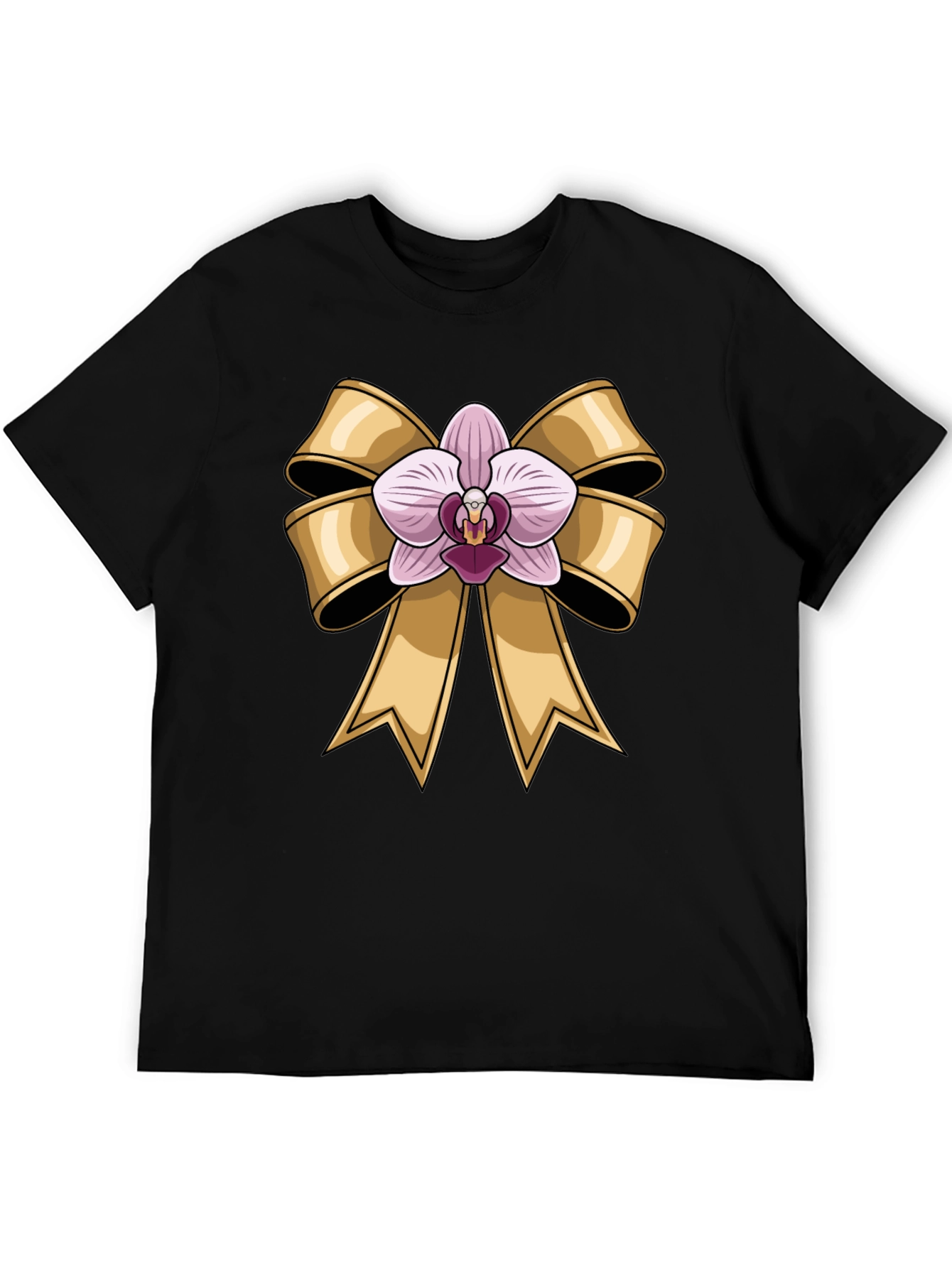 Black Orchid Bow Black T-Shirt view 5
