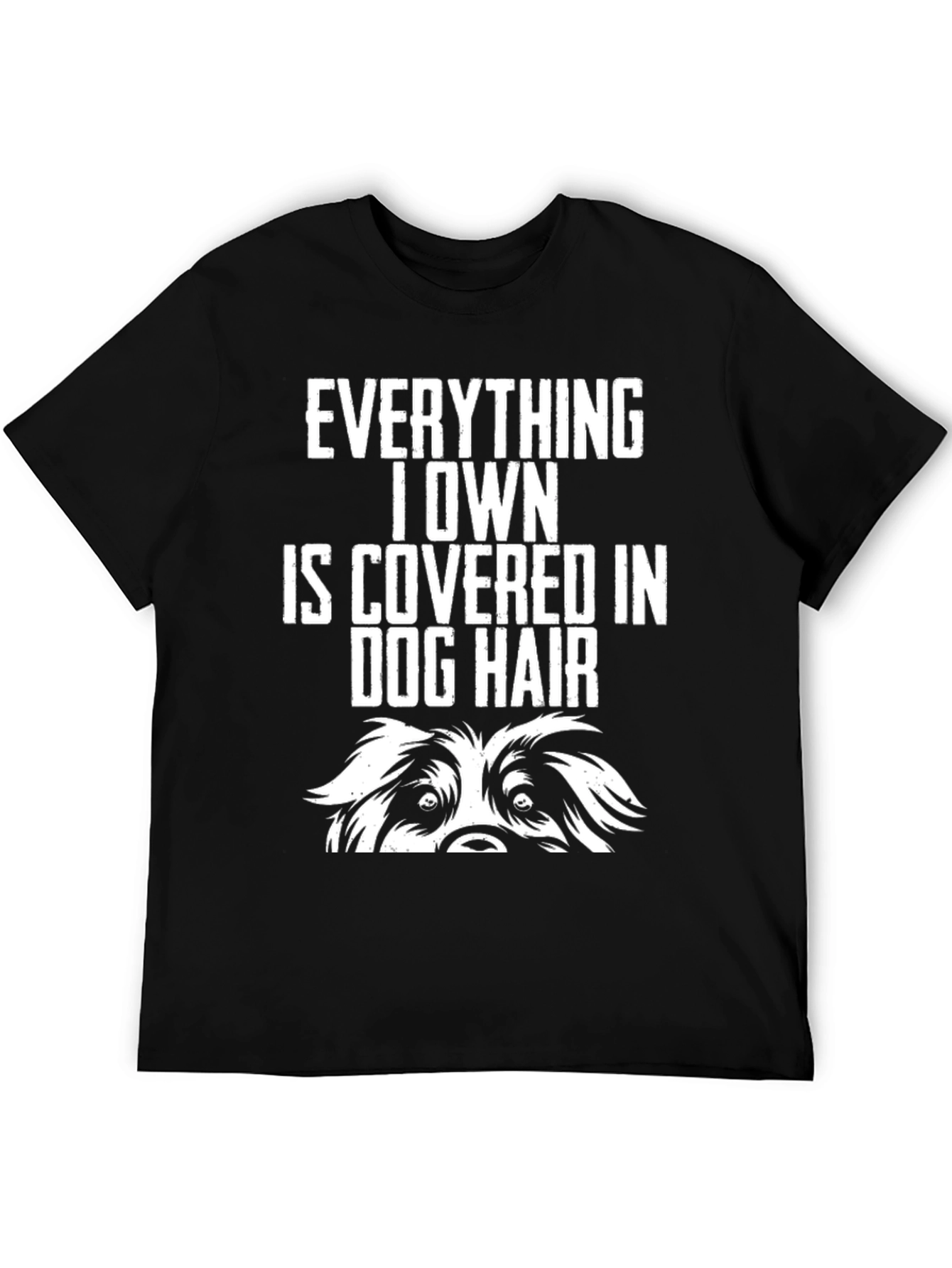 Black Dog Hair T-Shirt view 5