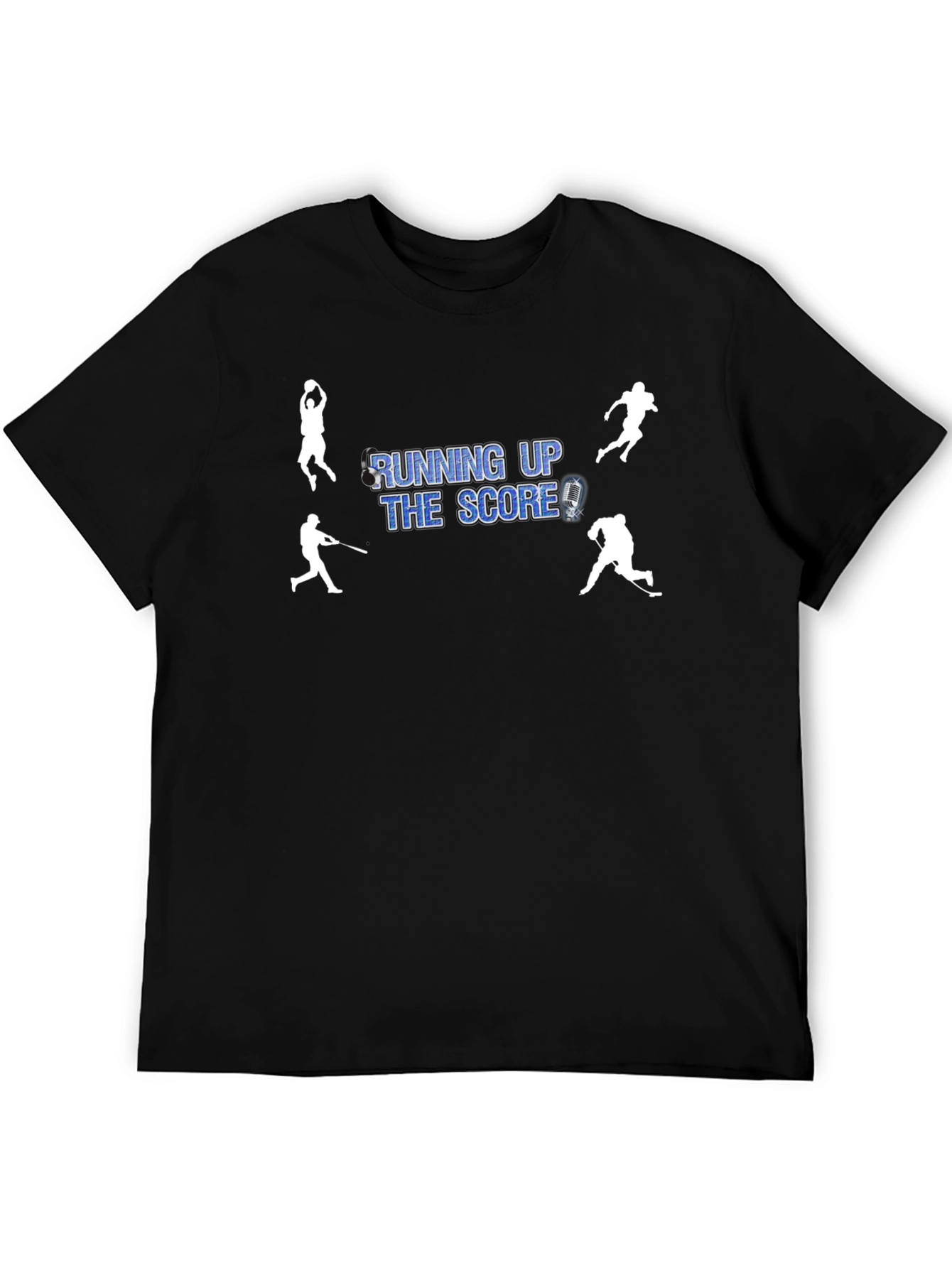 Black Running Up The Score Black T-Shirt view 5