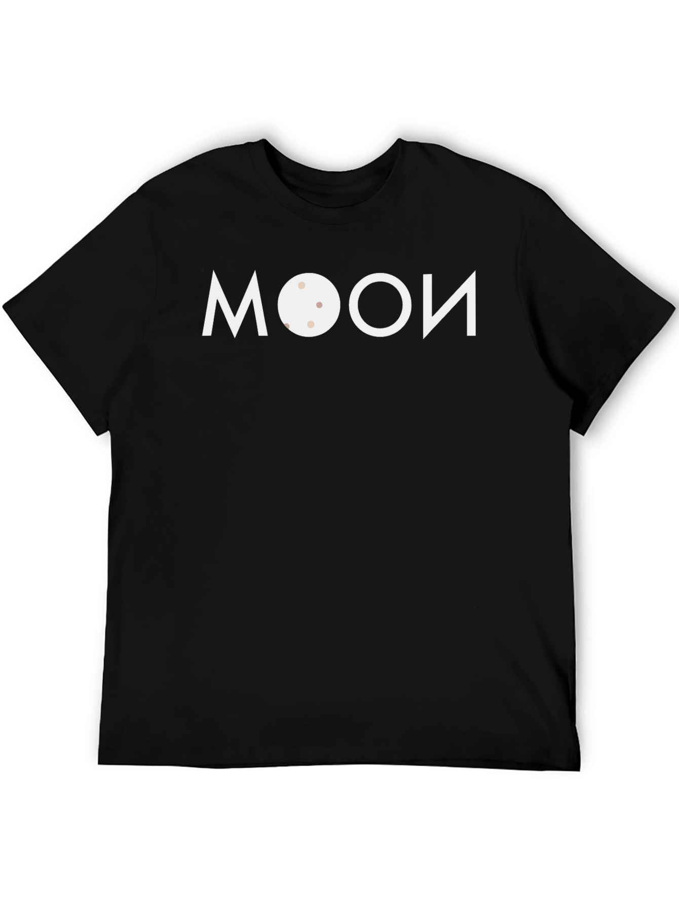 Black Moon Graphic Black T-Shirt, Unique Design view 5