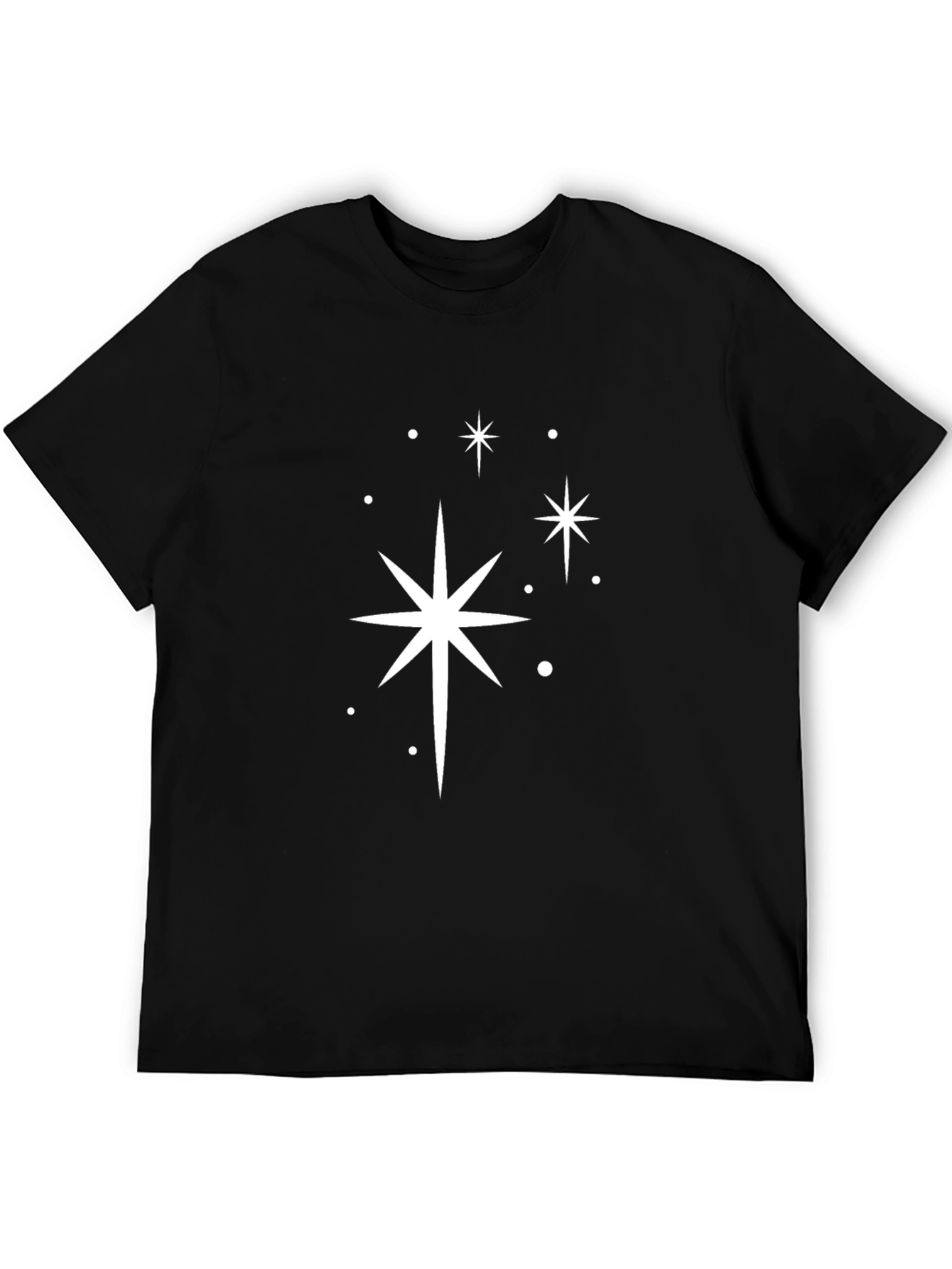 Black Retro Starburst Graphic Tee view 5