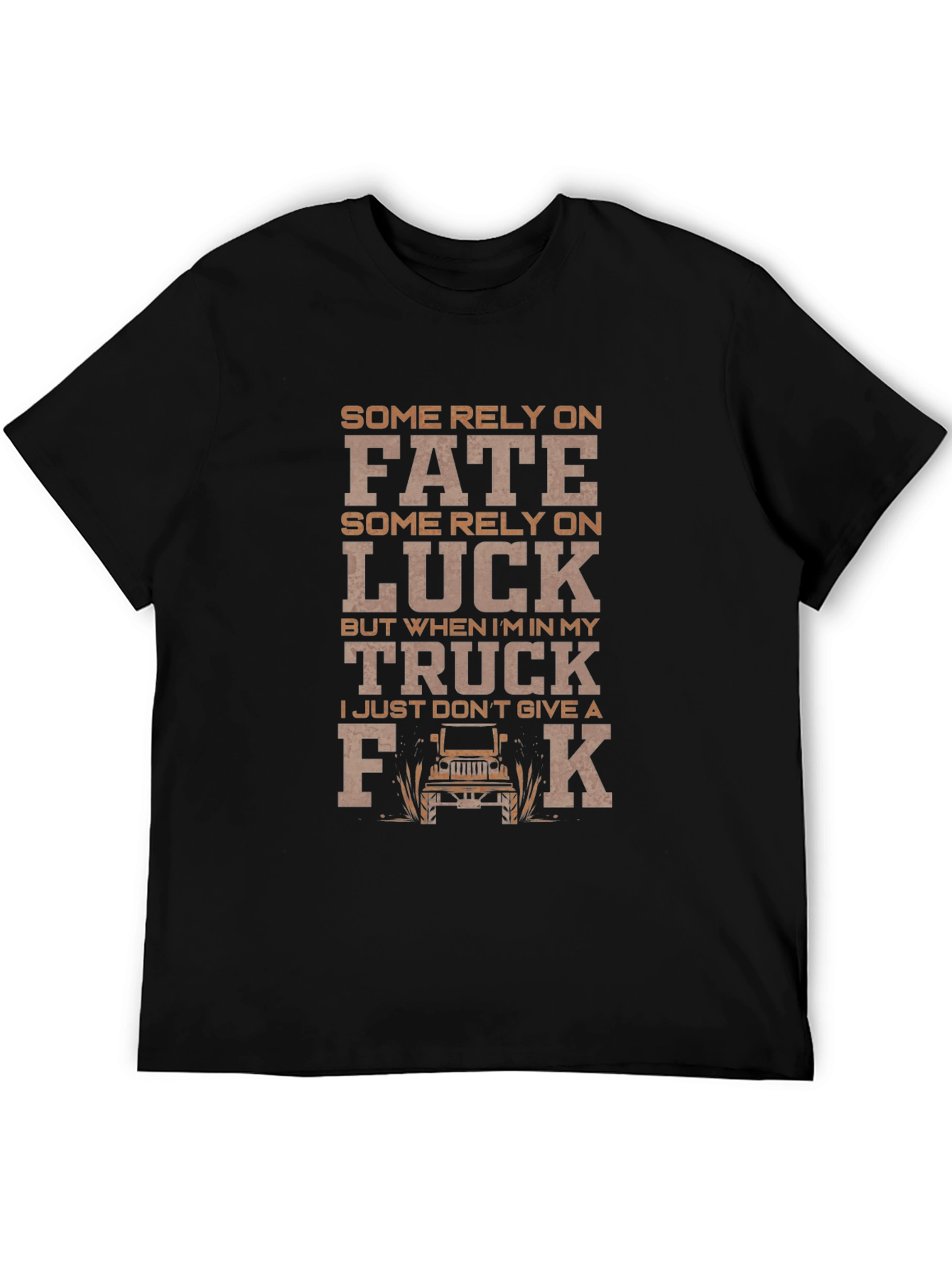 Black Fate Luck Truck Graphic T-Shirt view 5