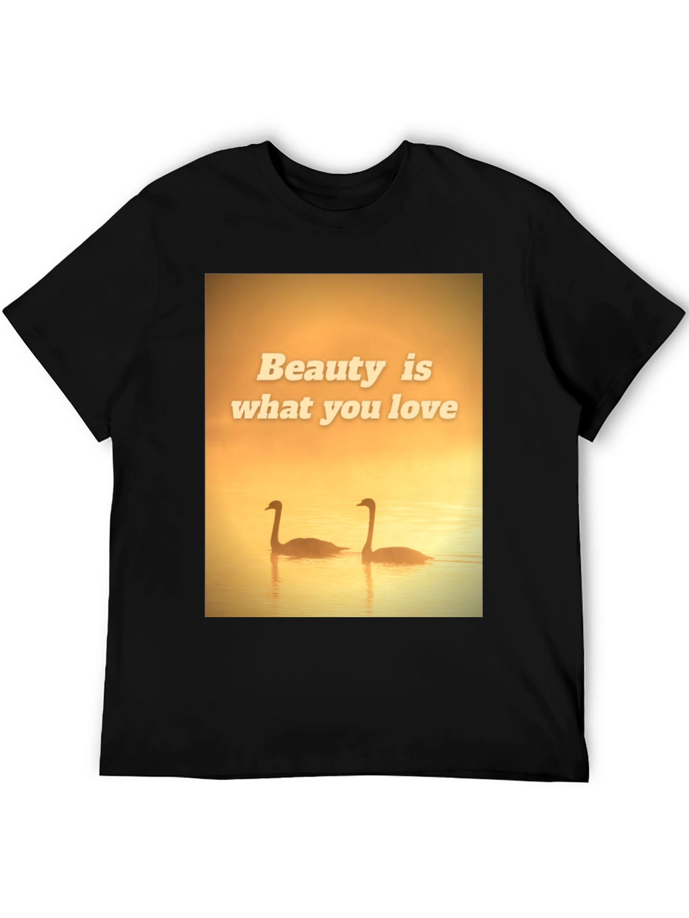 Black Beauty Swans Graphic T-Shirt view 5