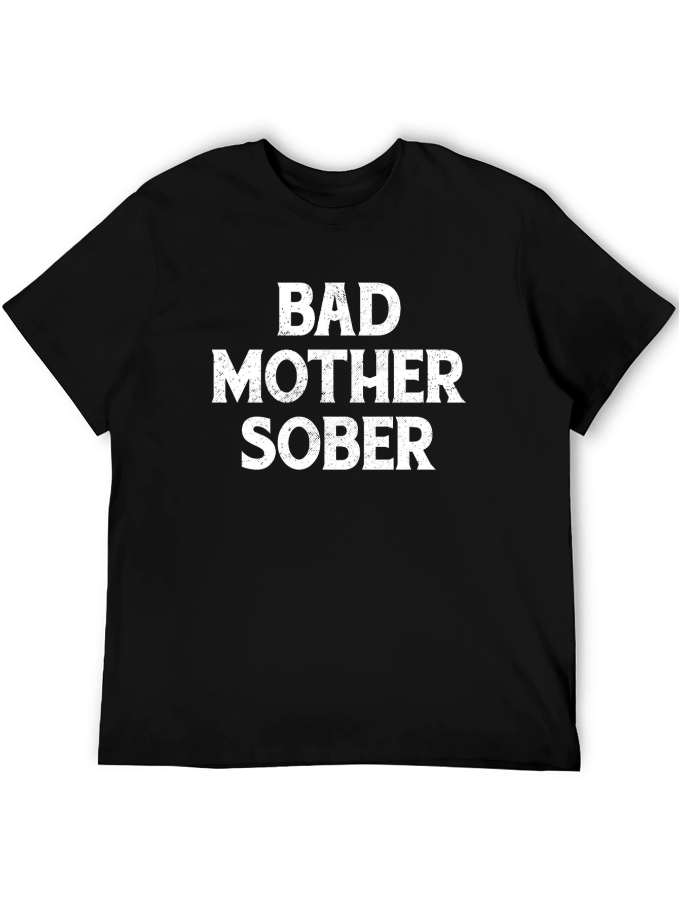 Black Bad Mother Sober Graphic T-Shirt view 5