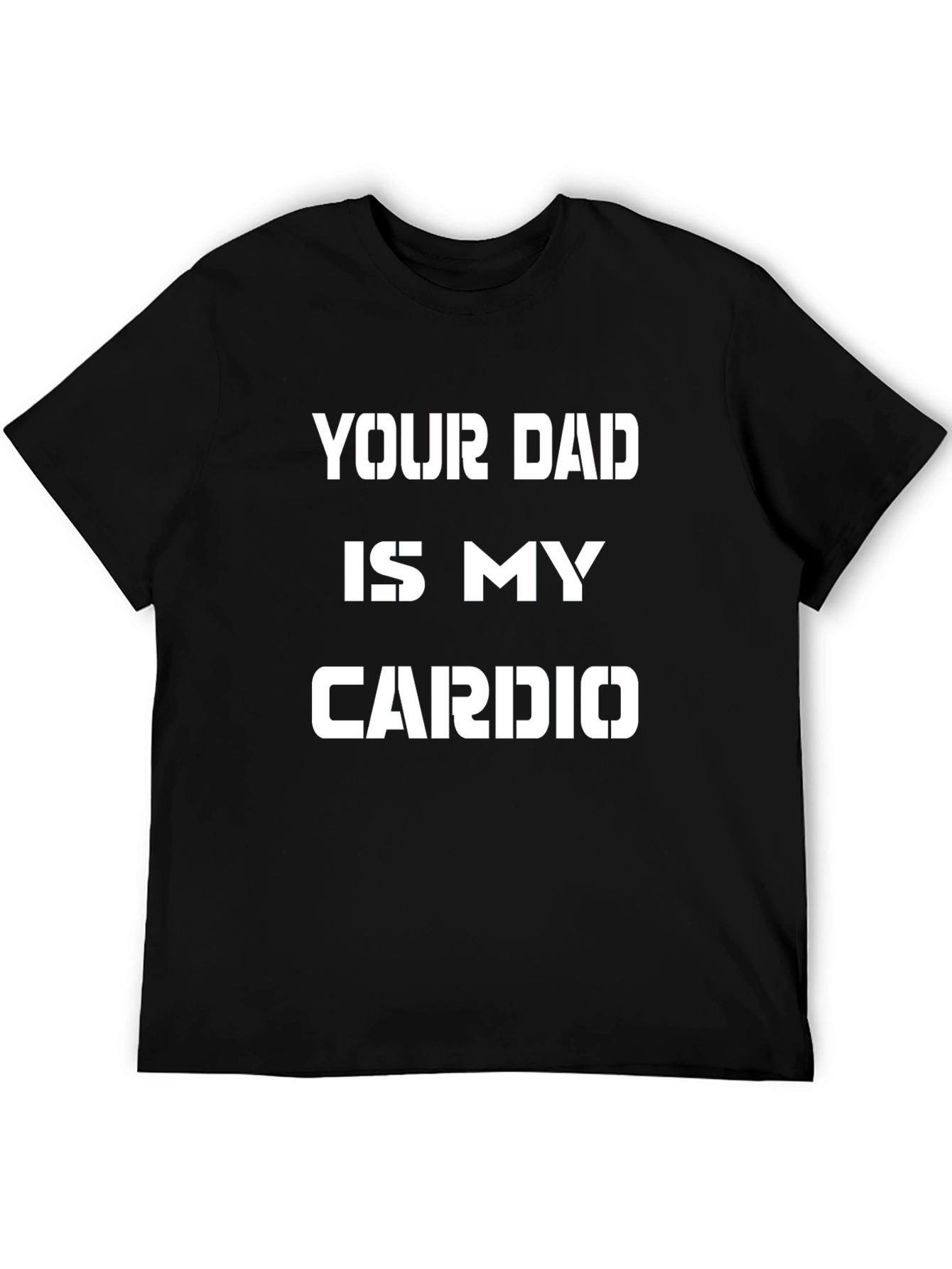 Black Your Dad is My Cardio Graphic Tee view 5
