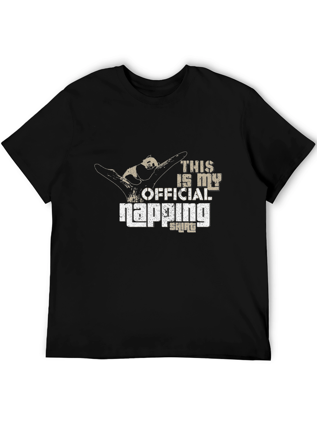 Black Official Napping Shirt - Sloth Graphic Tee view 5