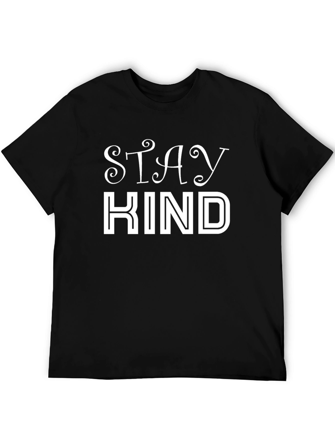 Black Stay Kind Graphic Tee - Black view 5