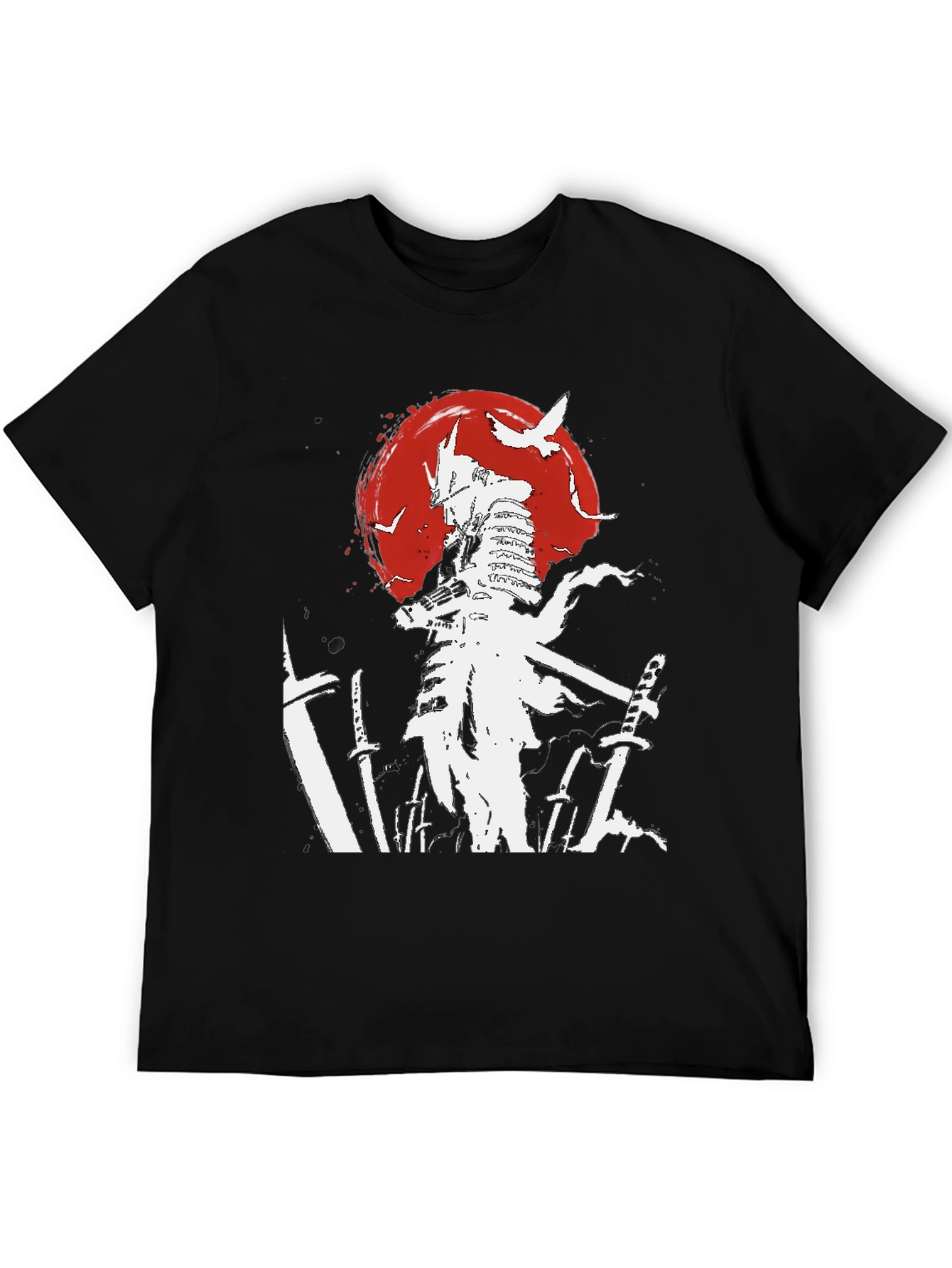 Black Samurai Graphic Tee - Japanese Warrior T-Shirt view 5