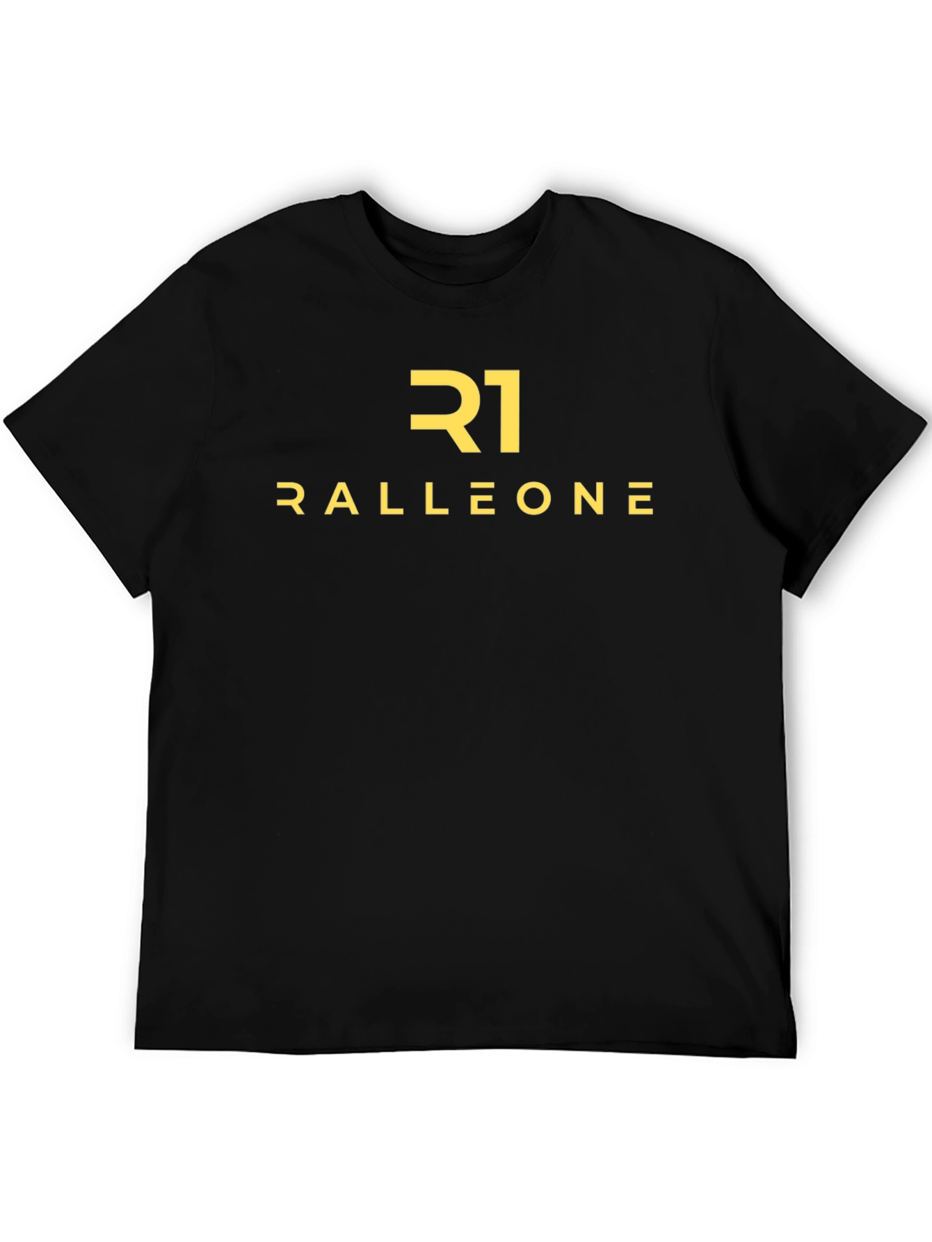 Black Ralleone Black Cotton Graphic T-Shirt view 5