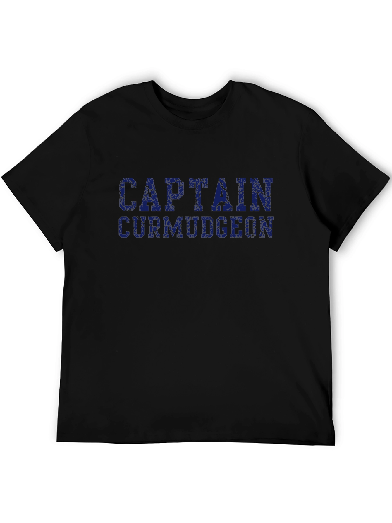 Black Captain Curmudgeon Graphic T-Shirt - Black view 5