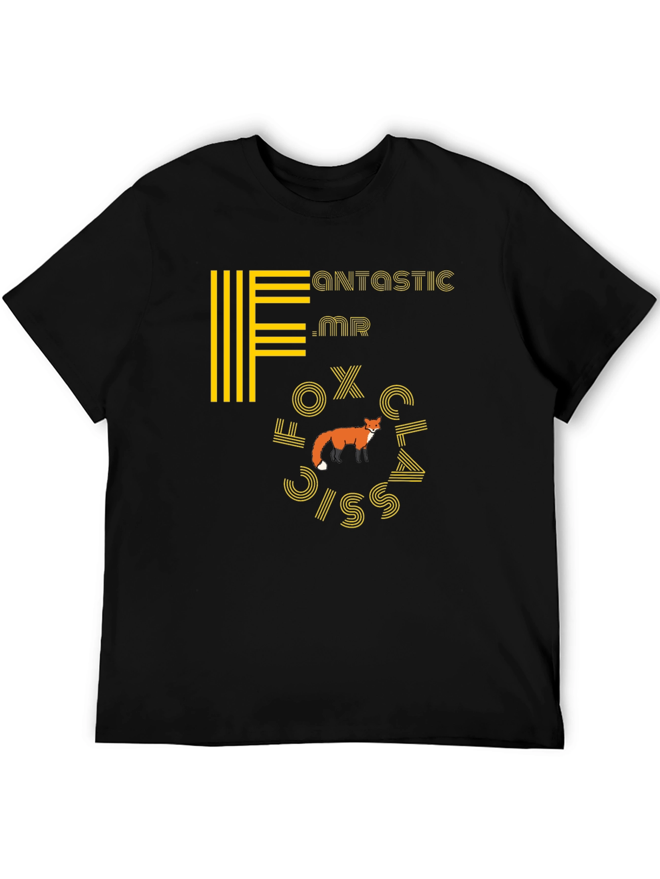 Black Fantastic Mr. Fox T-Shirt - Stylish Graphic Tee view 5