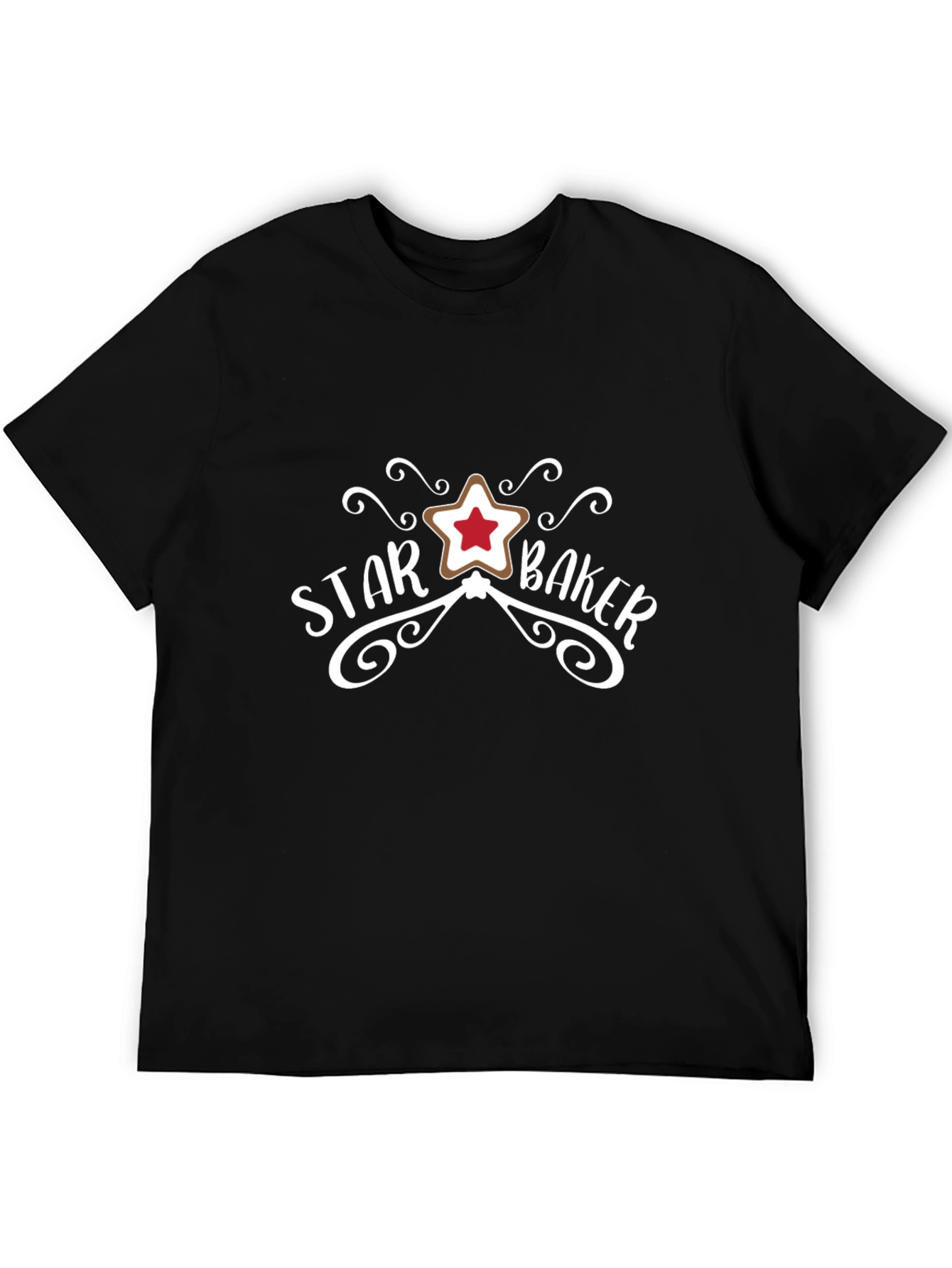 Black Star Baker Graphic T-Shirt - Baking Enthusiast Tee view 5