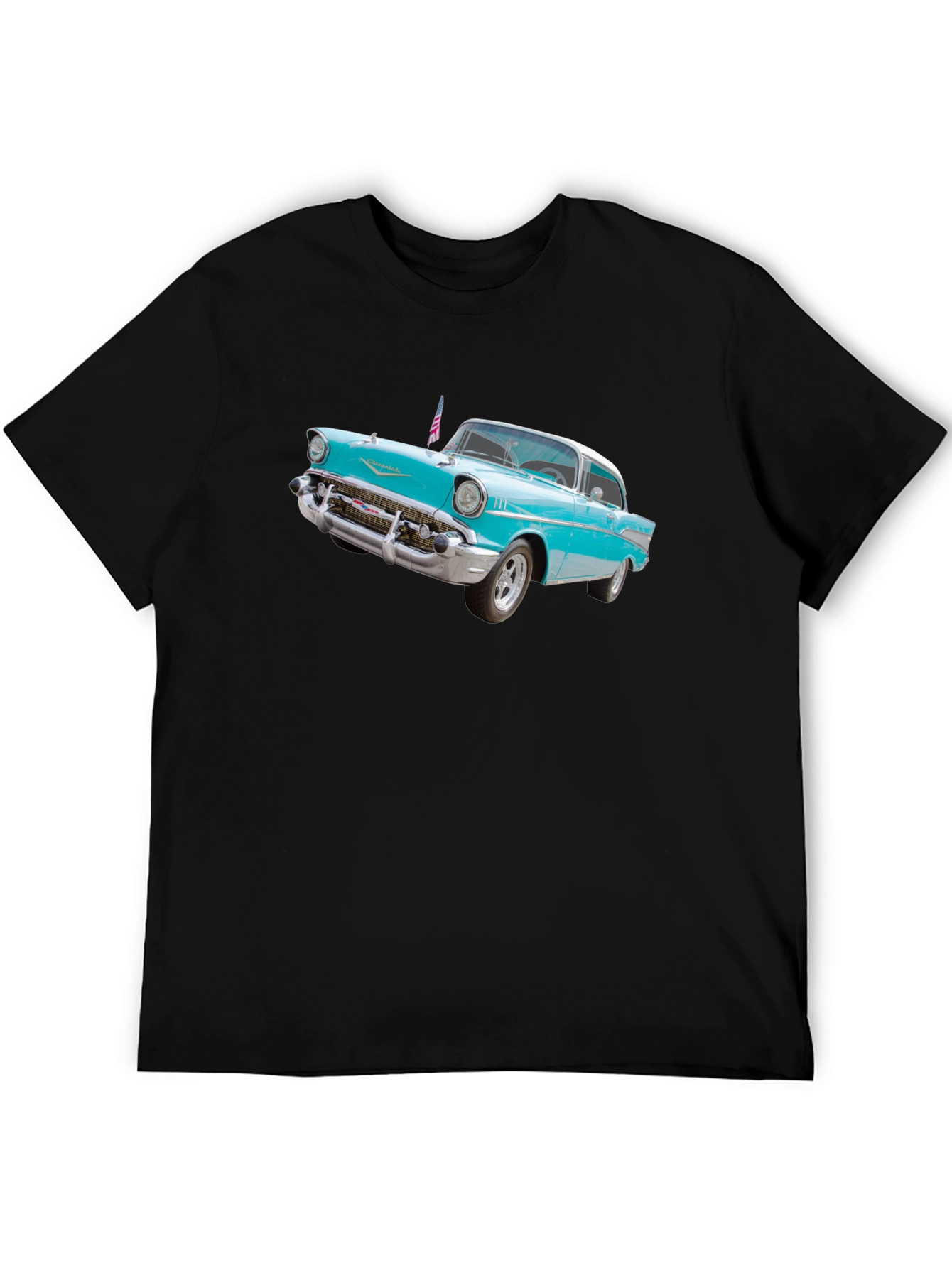 Black Vintage Car Graphic T-Shirt view 5