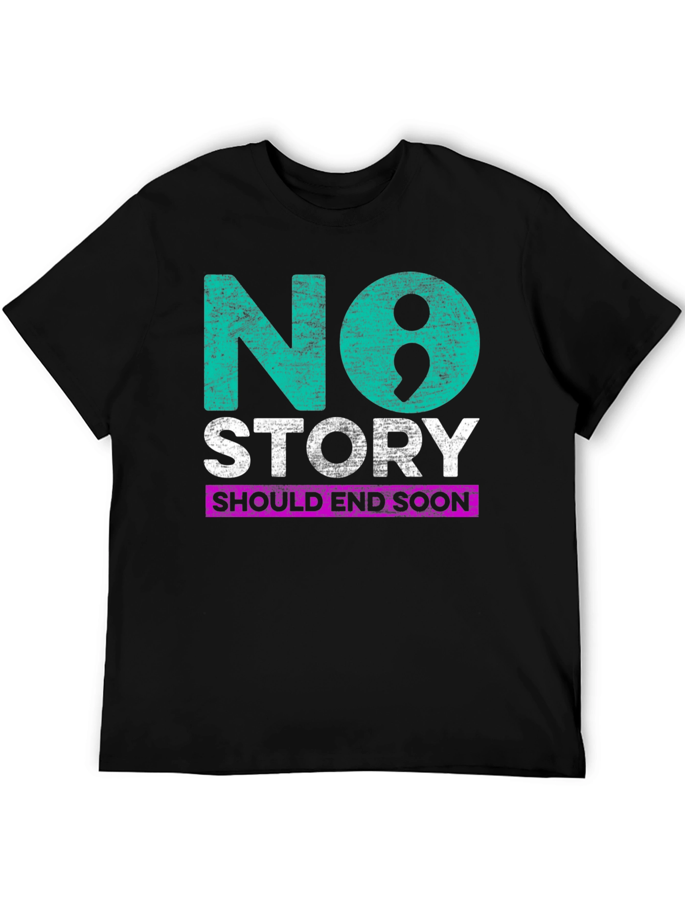 Black No Story Should End Soon T-Shirt view 5