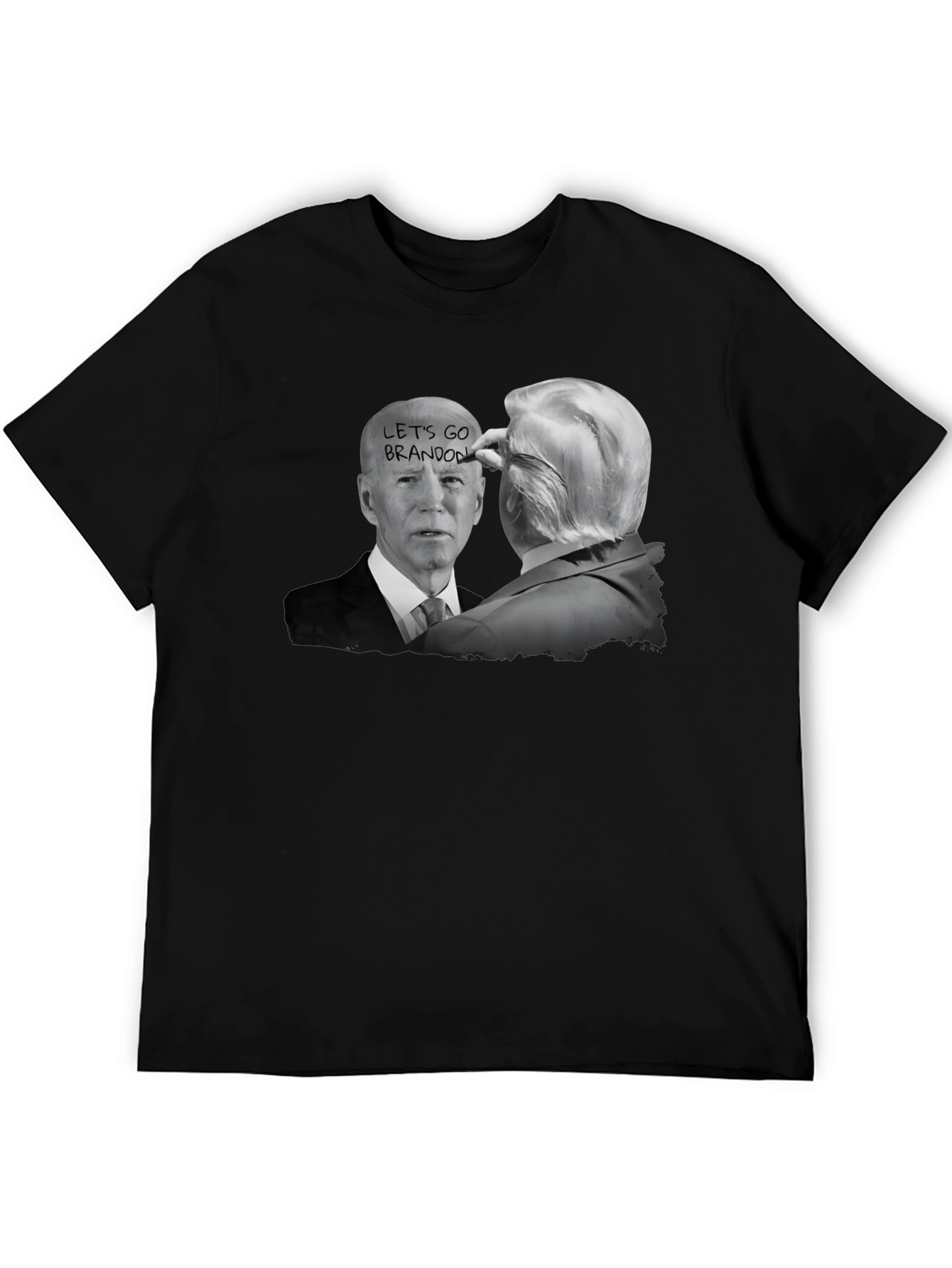 Black Let's Go Brandon T-Shirt Political Humor view 5