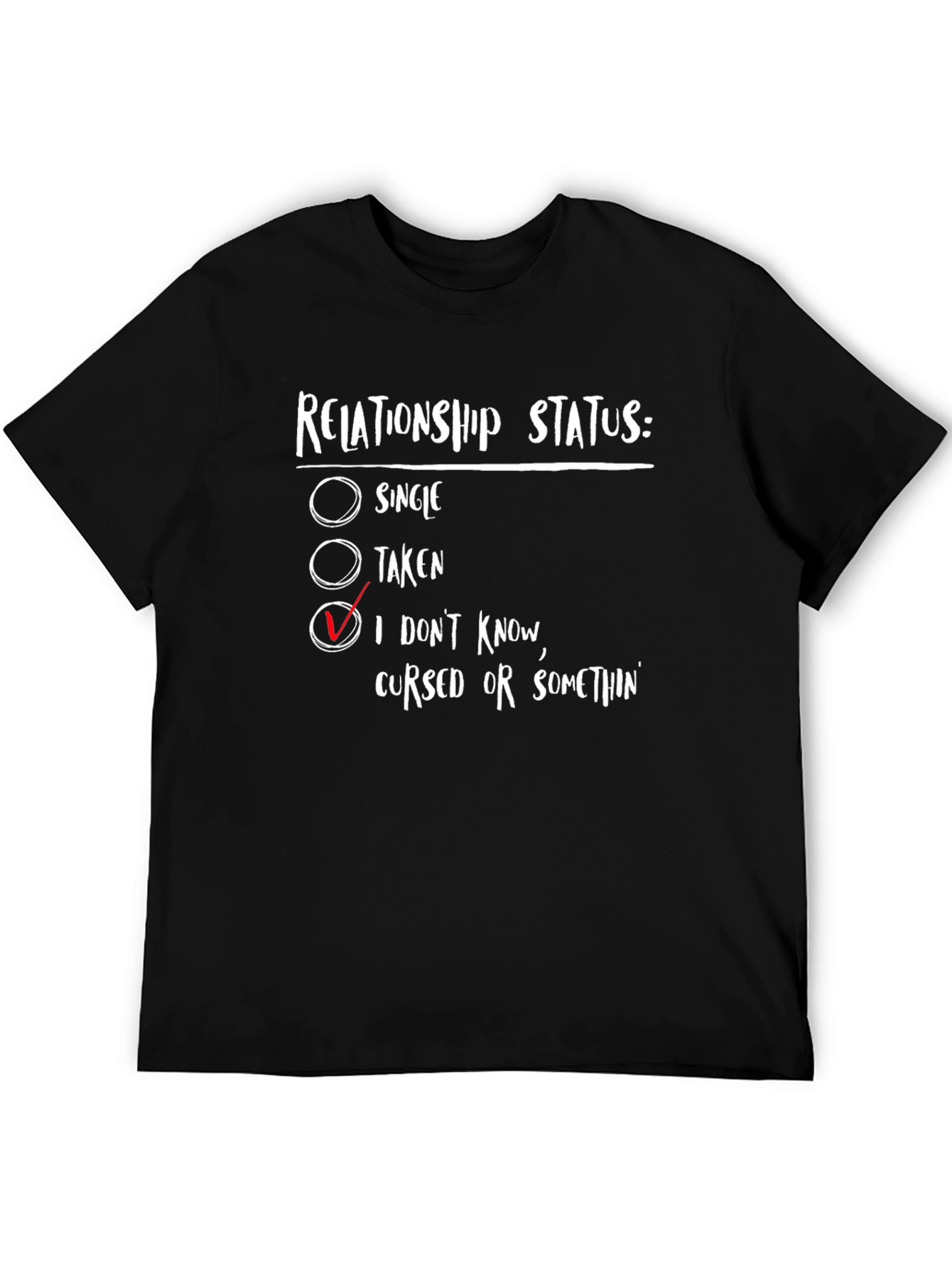 Black Relationship Status Funny Graphic Tee view 5