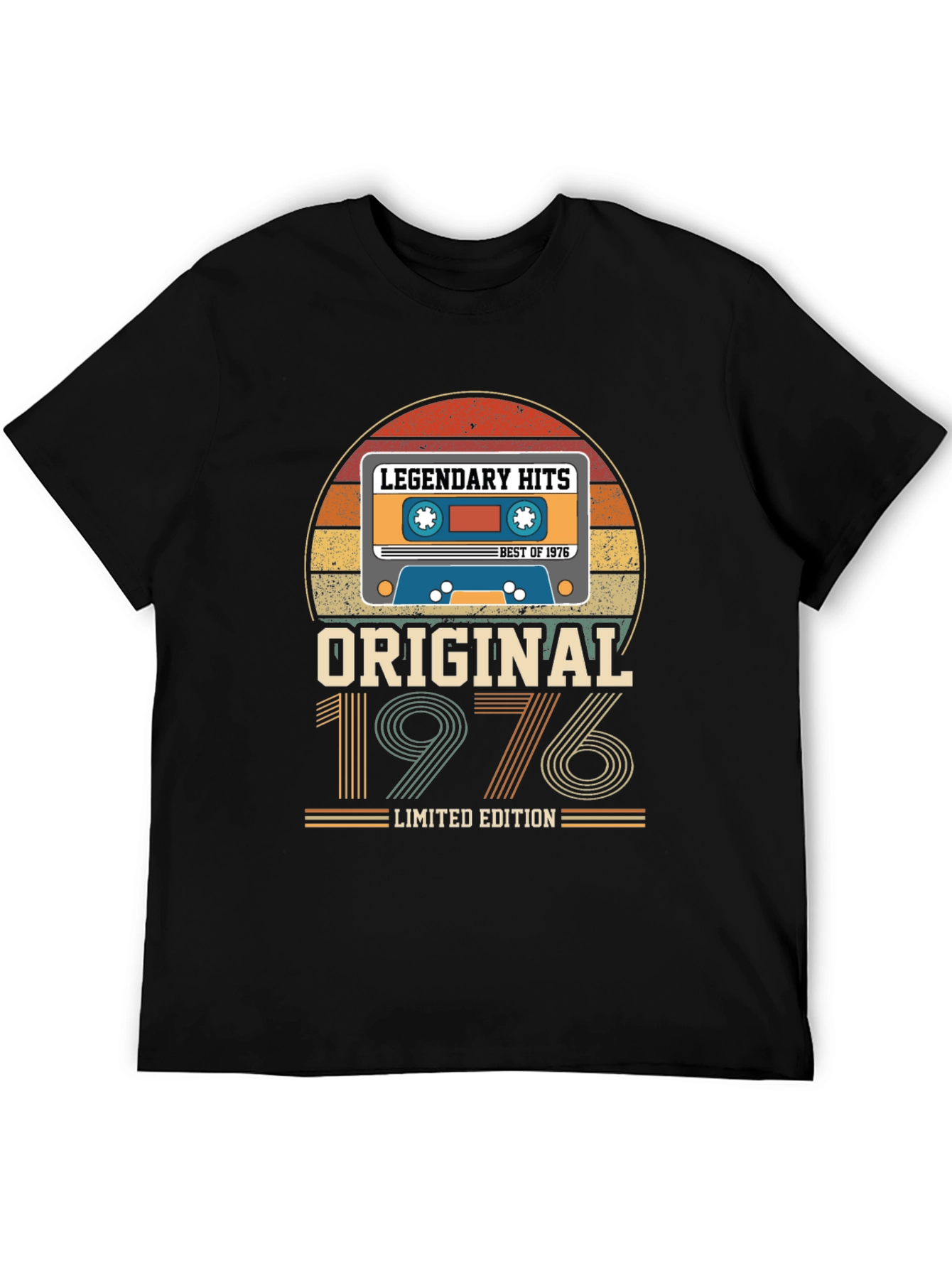 Black Original 1976 Legendary Hits Graphic T-Shirt view 5