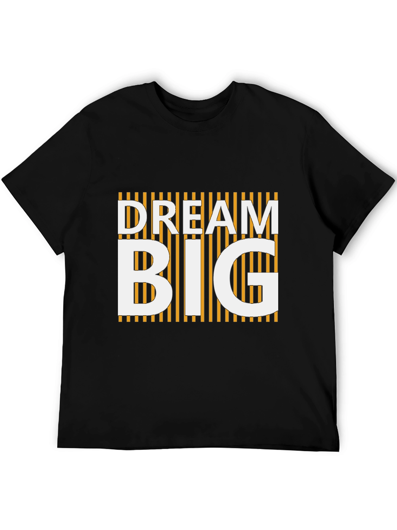 Black Dream Big Graphic Tee - Black Crew Neck view 5