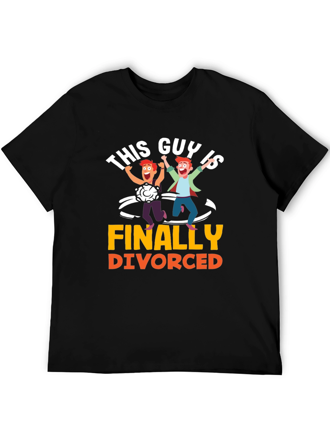 Black Finally Divorced T-Shirt view 5