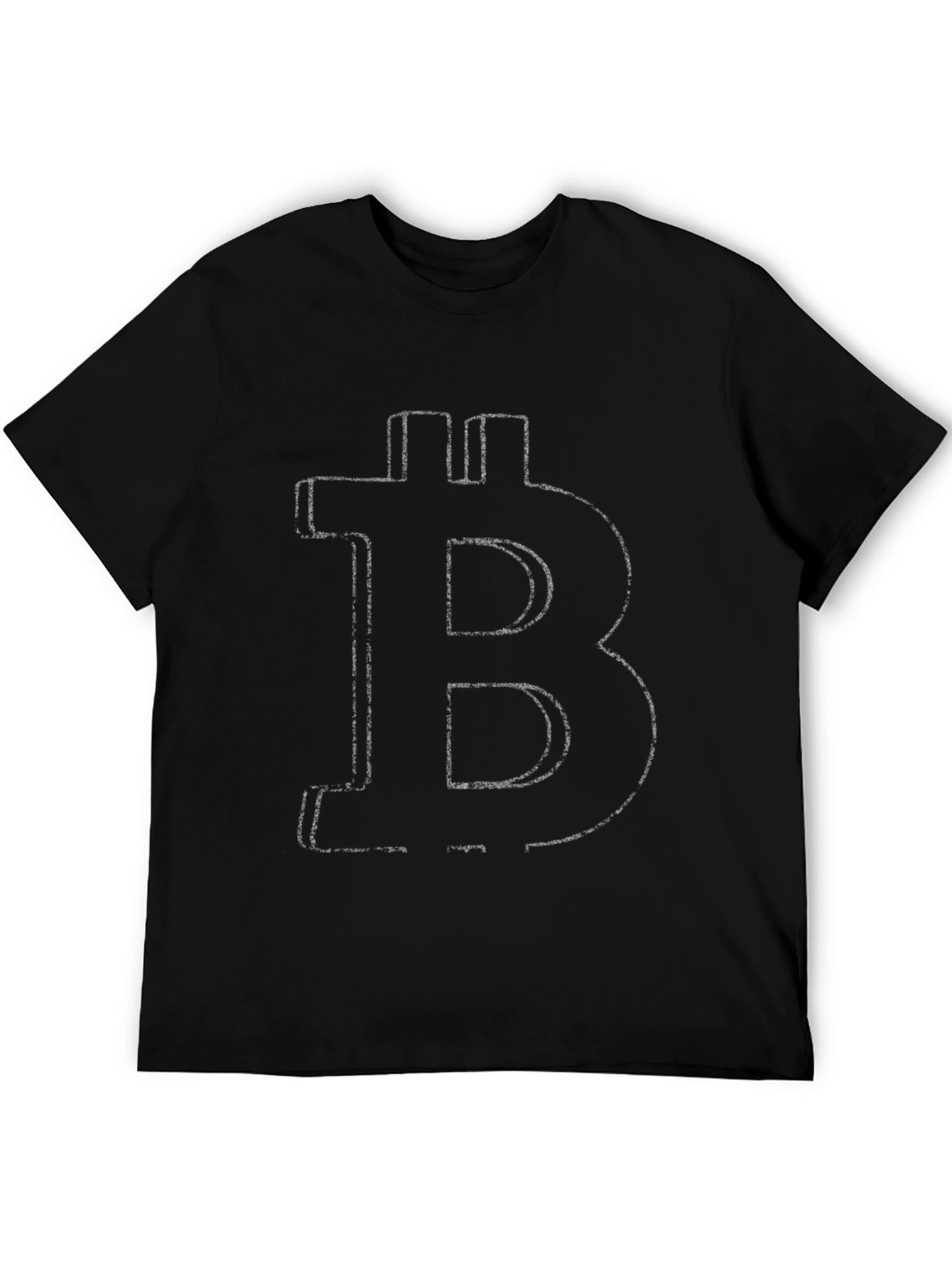 Black Bitcoin Crypto Black T-Shirt view 5