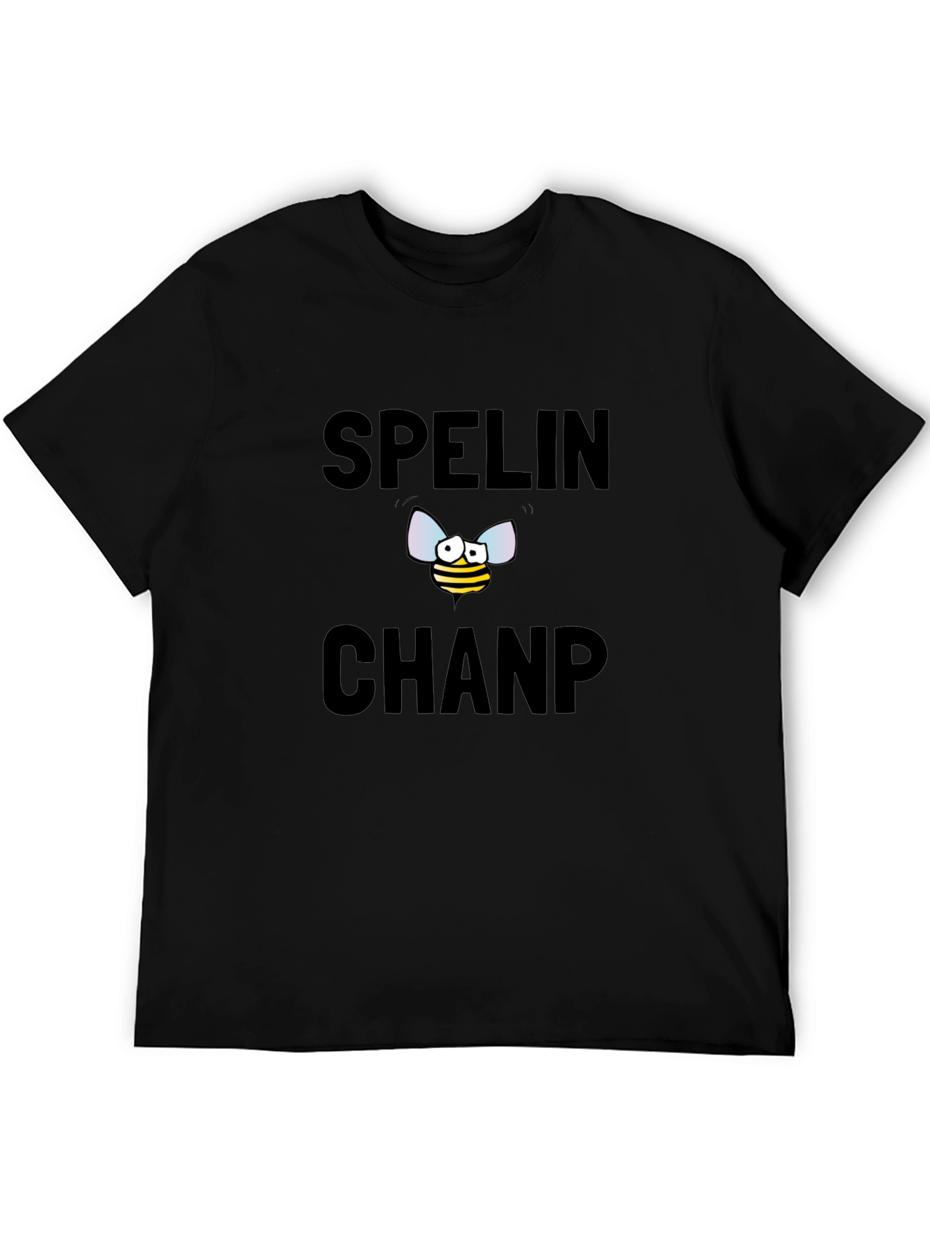 Black Spelling Bee Champ Graphic Tee - Black view 5