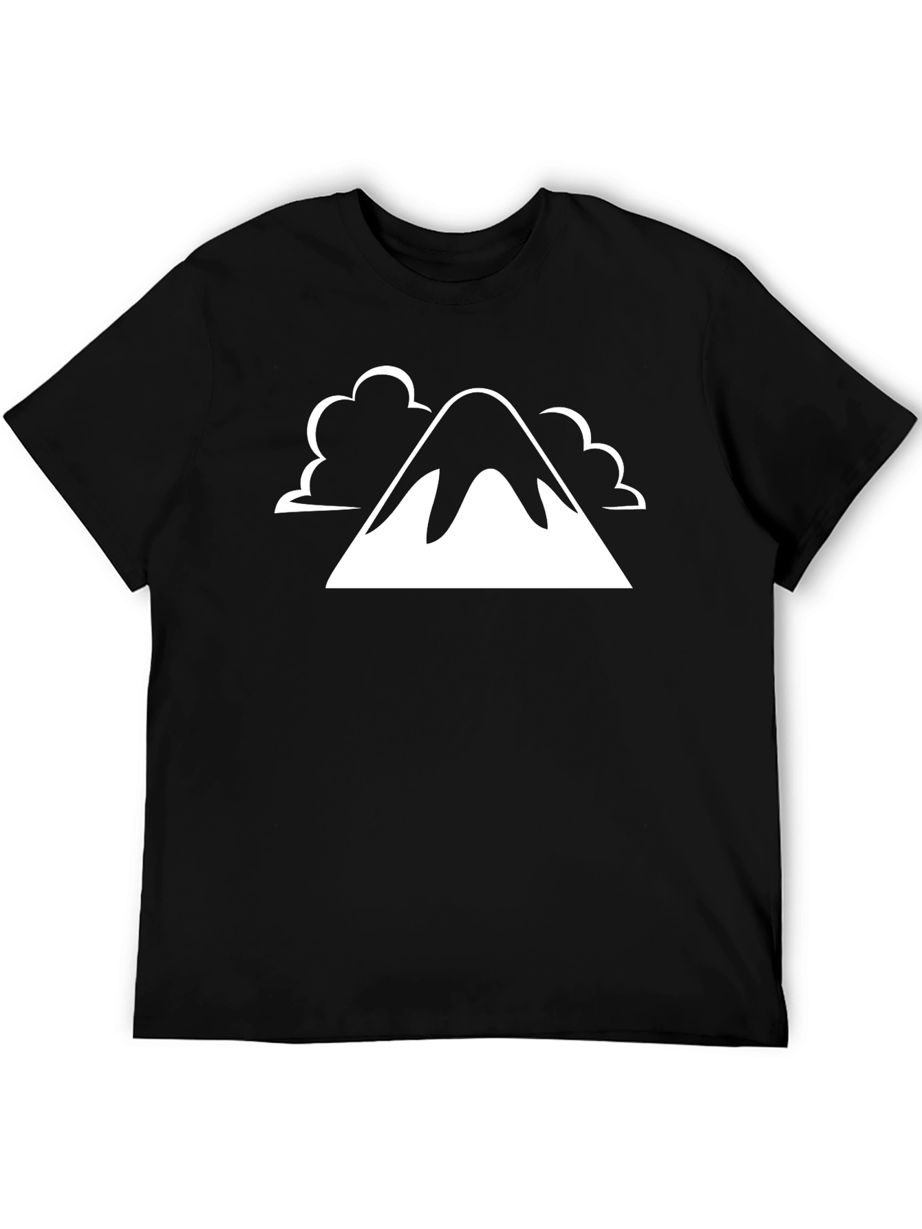 Black Mountain Graphic Tee - Black Cotton Blend Shirt view 5