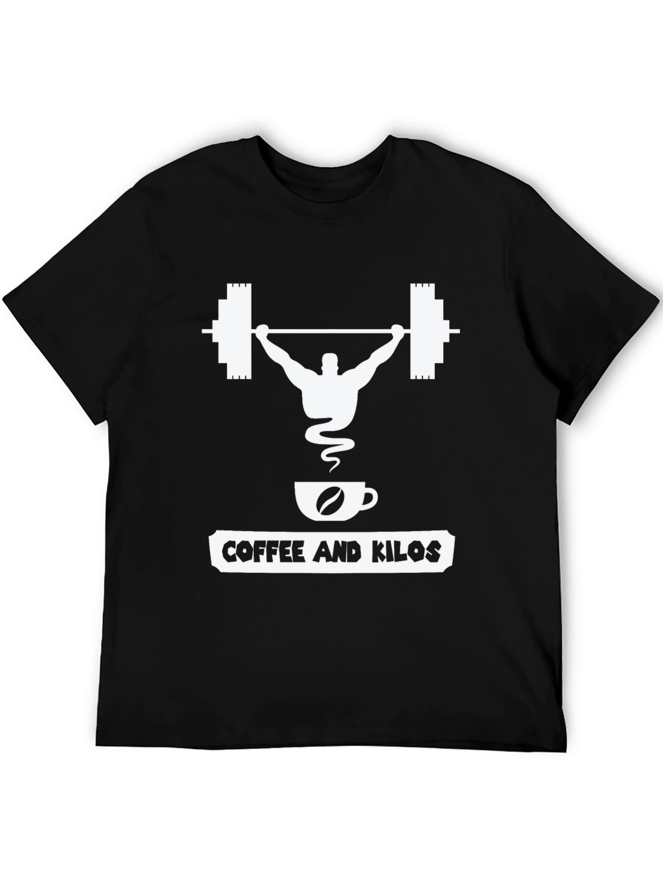 Black Coffee & Kilos Weightlifting T-Shirt view 5