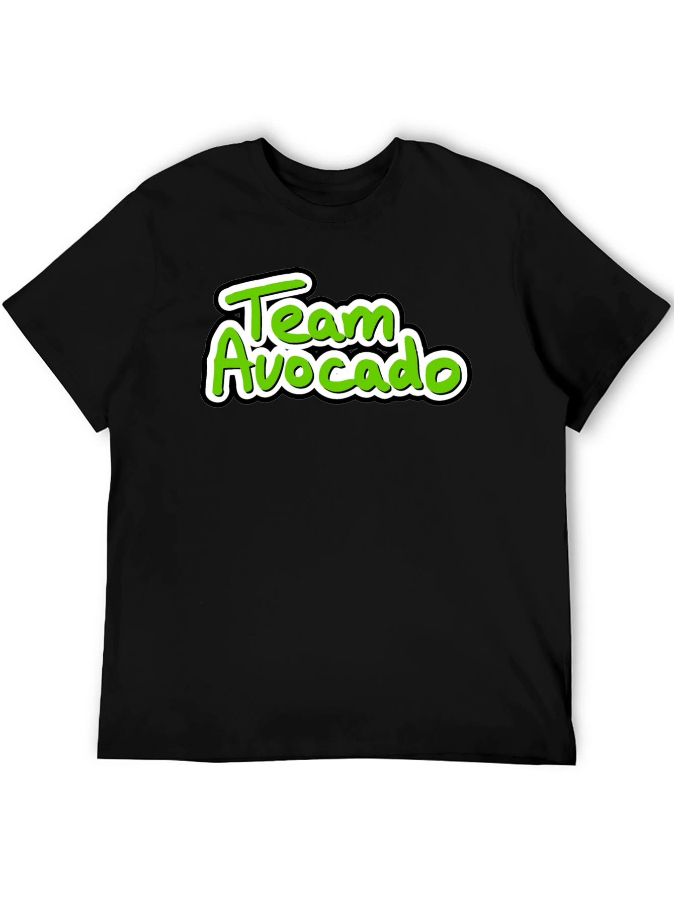 Black Team Avocado Graphic T-Shirt view 5