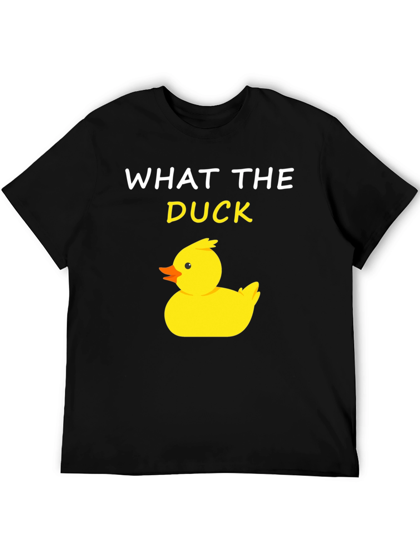 Black What The Duck T-Shirt - Funny Duck Tee view 5