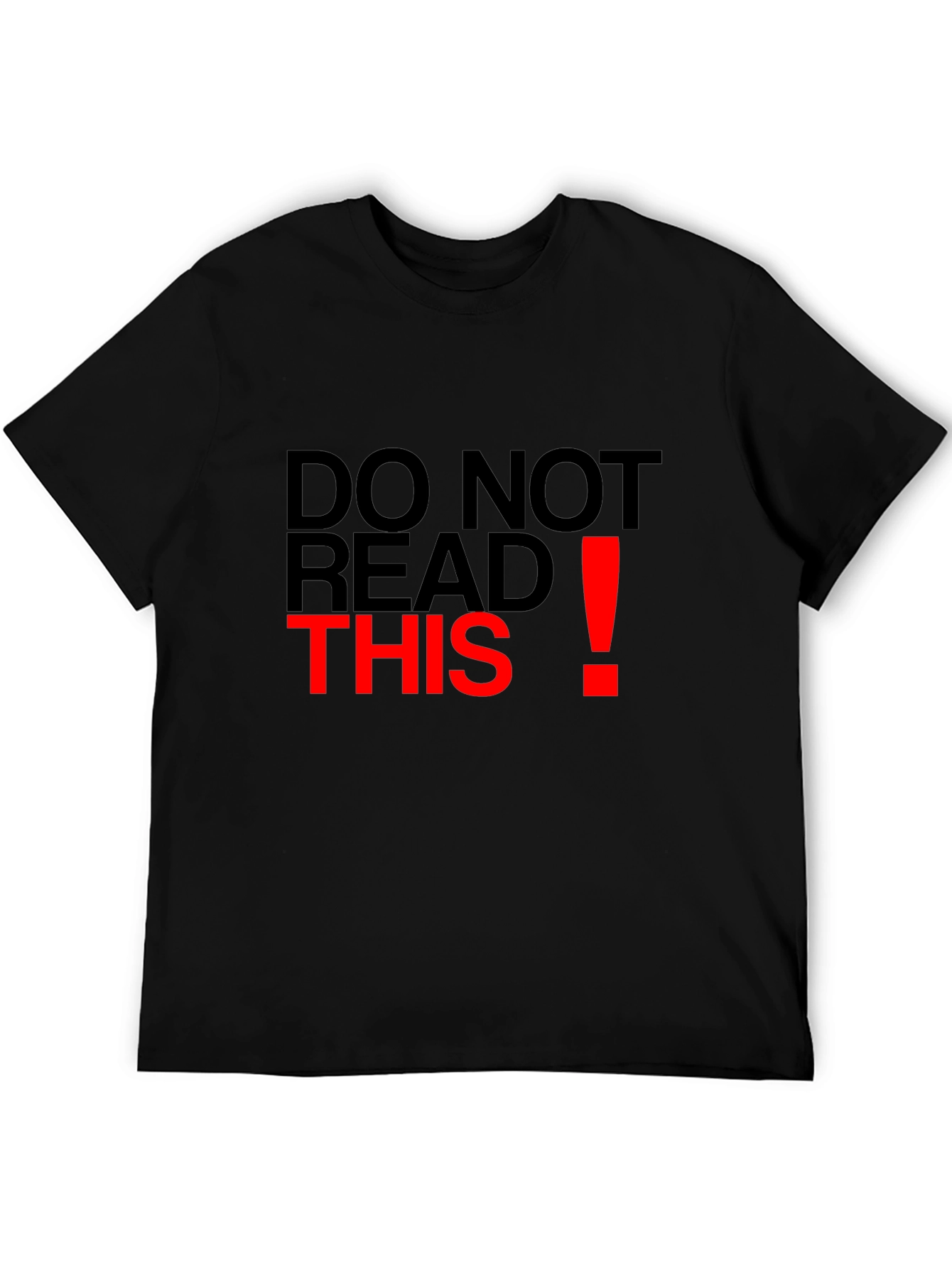 Black Do Not Read This Graphic Tee view 5