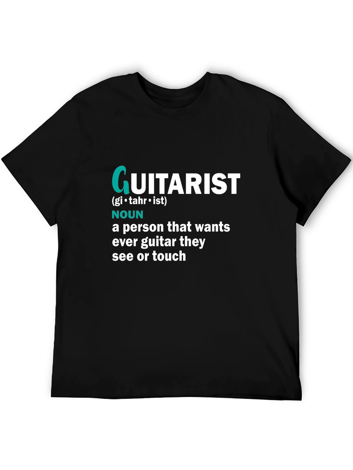 Guitarist Definition Black T-Shirt - 5