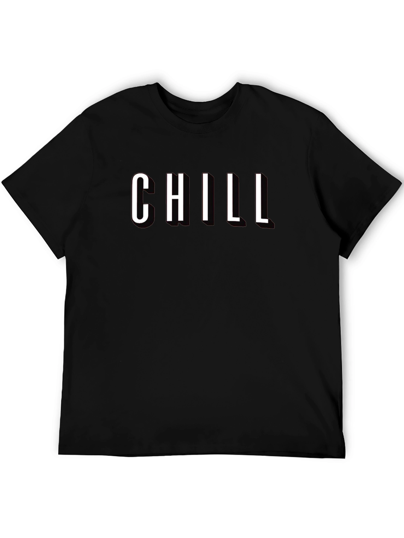 Black Chill Black T-Shirt - Relaxed Fit Graphic Tee view 5