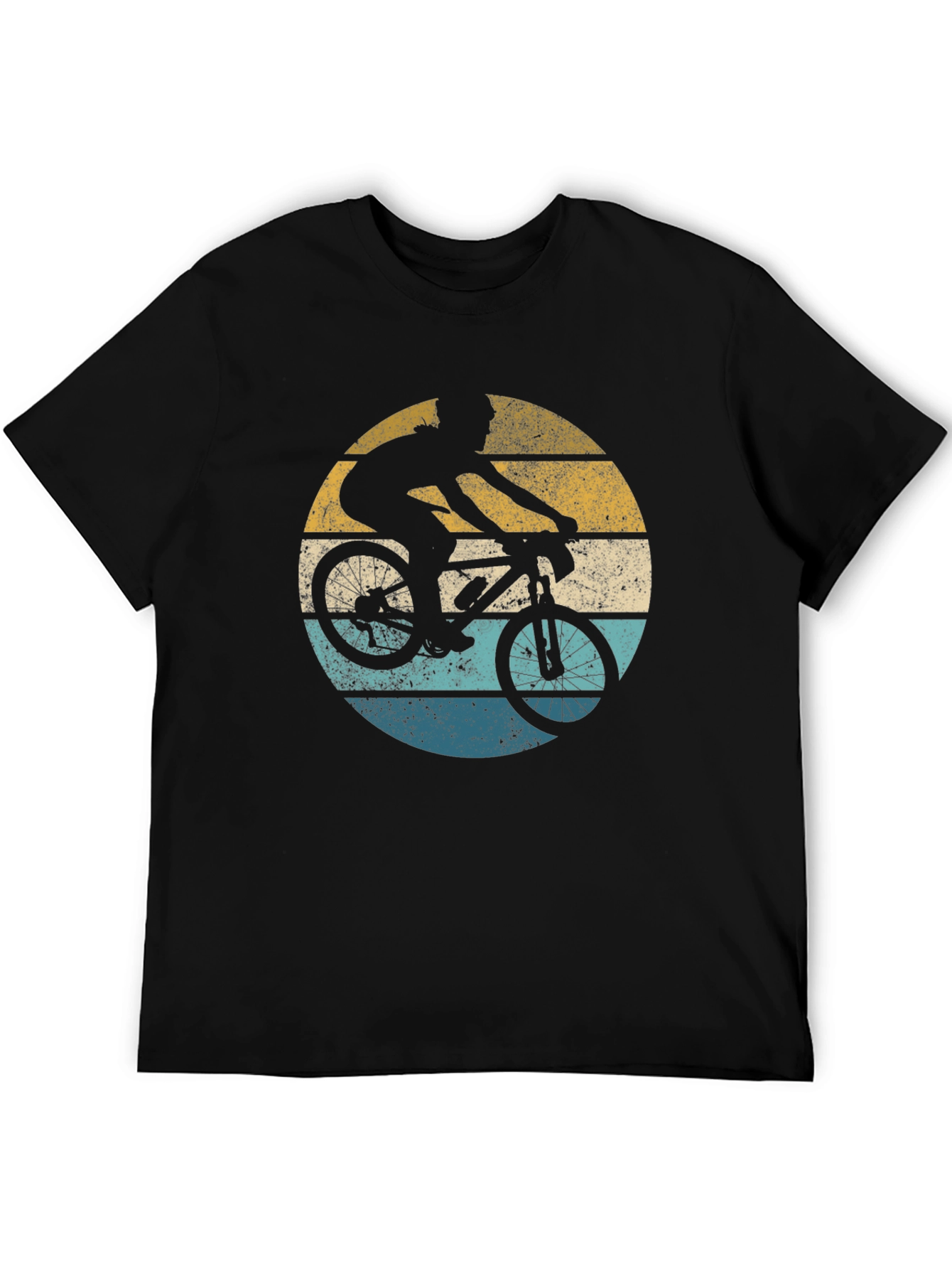 Black Retro Biker Graphic T-Shirt - Vintage Style view 5