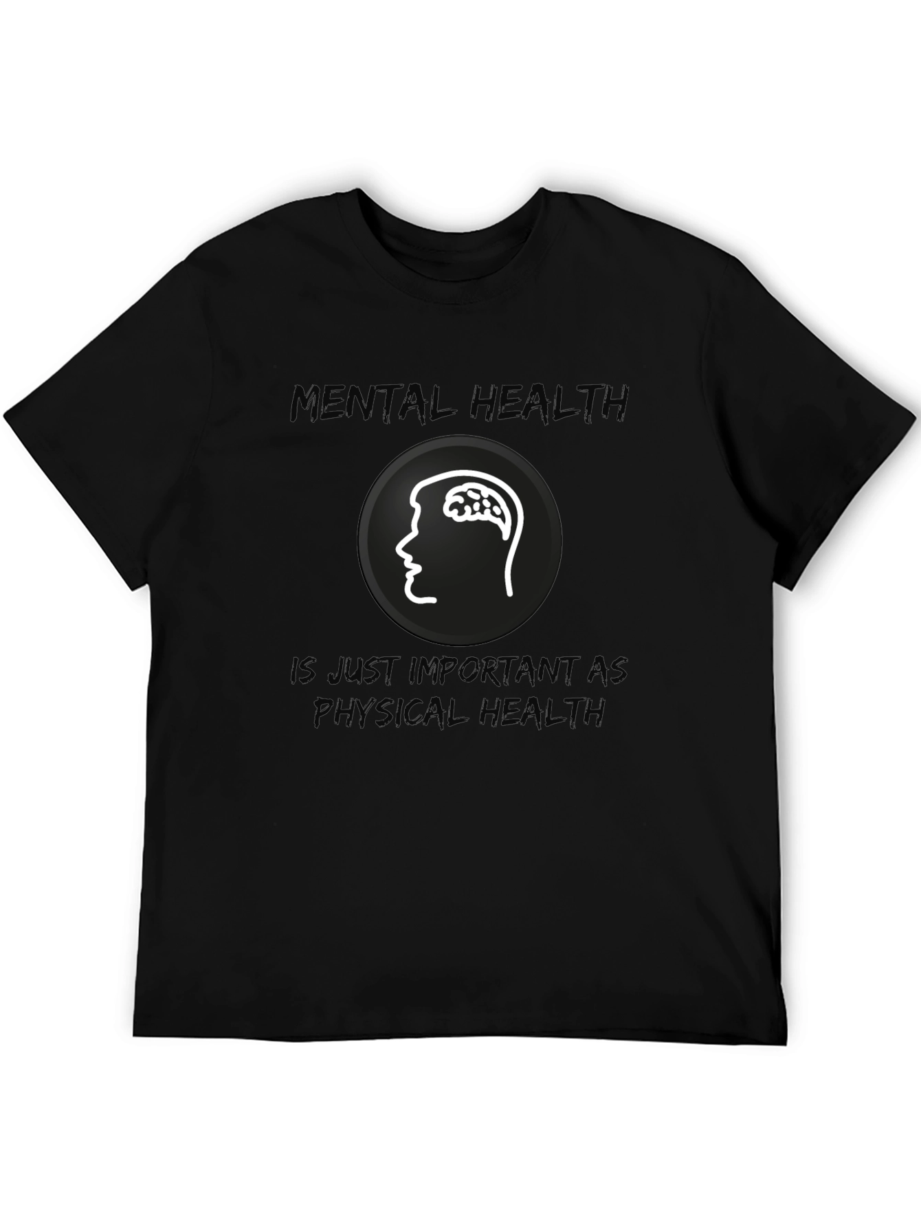 Black Mental Health Awareness Graphic T-Shirt view 5