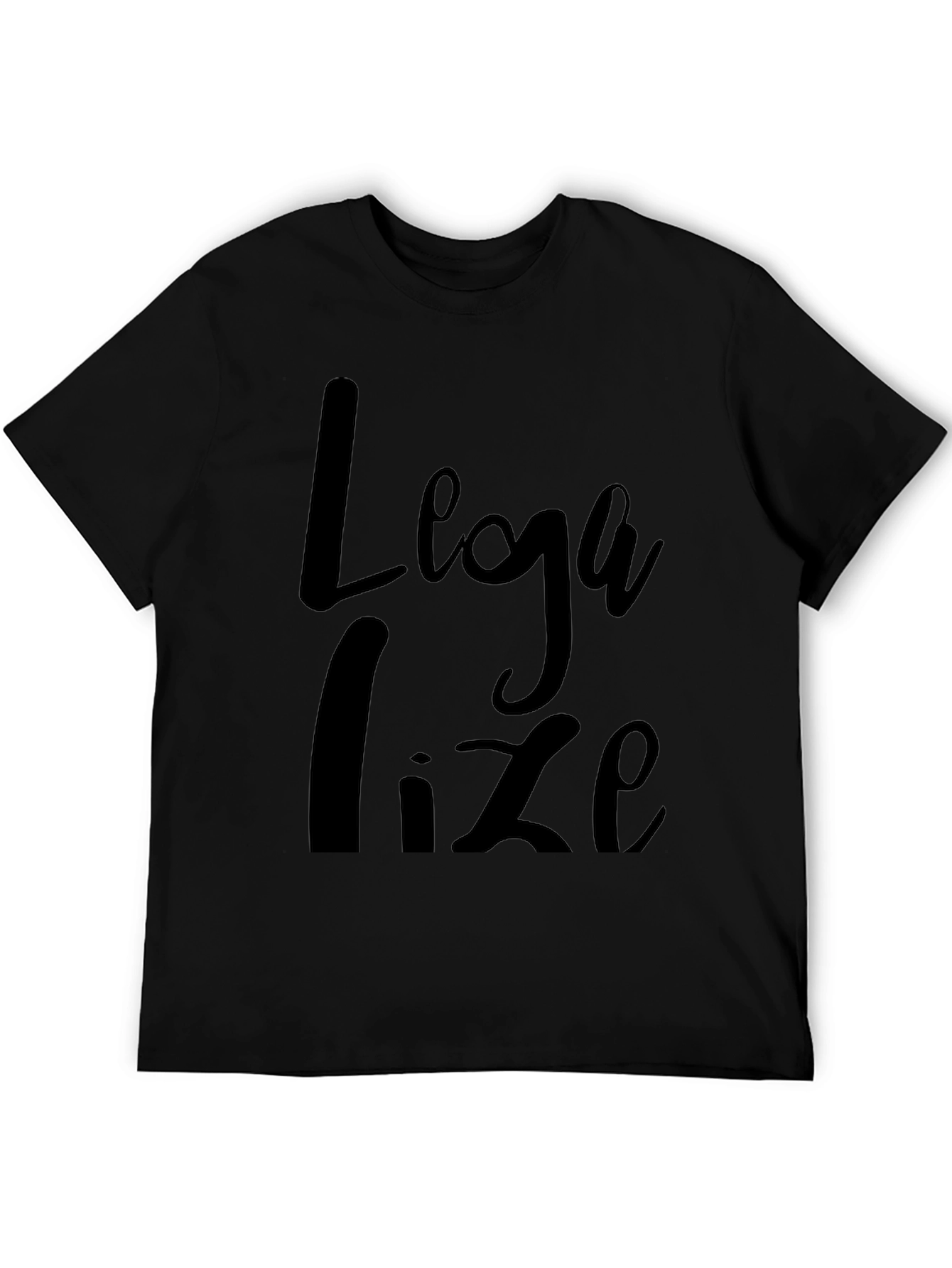 Black Legalize Black T-Shirt view 5