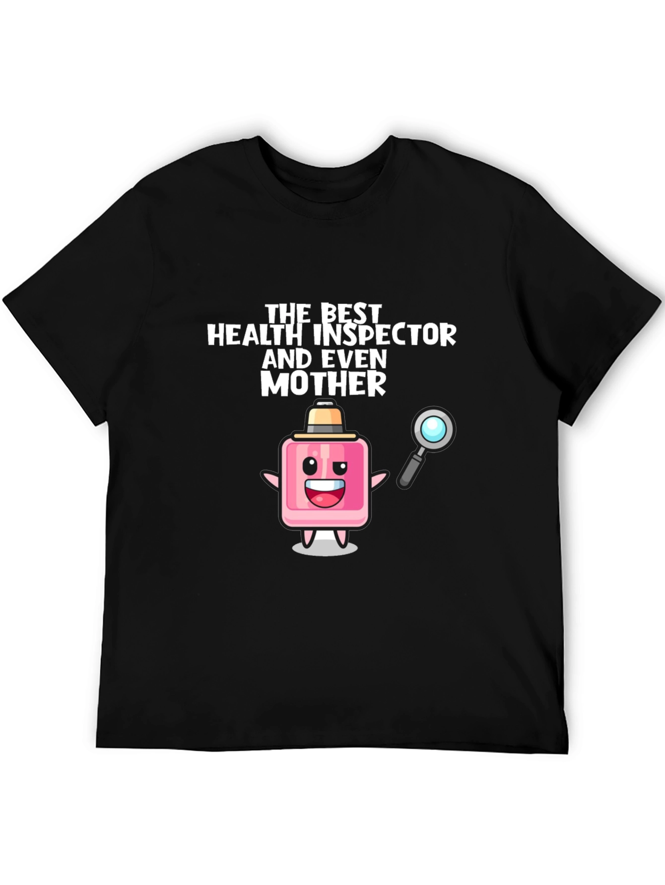 Black Health Inspector Mother Novelty T-Shirt view 5