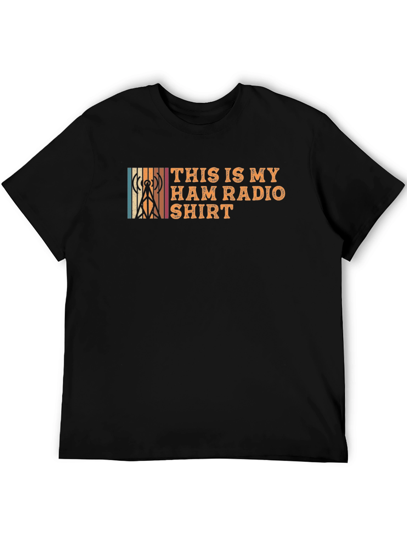 Black This Is My Ham Radio Shirt - Vintage Amateur Radio T-Shirt view 5