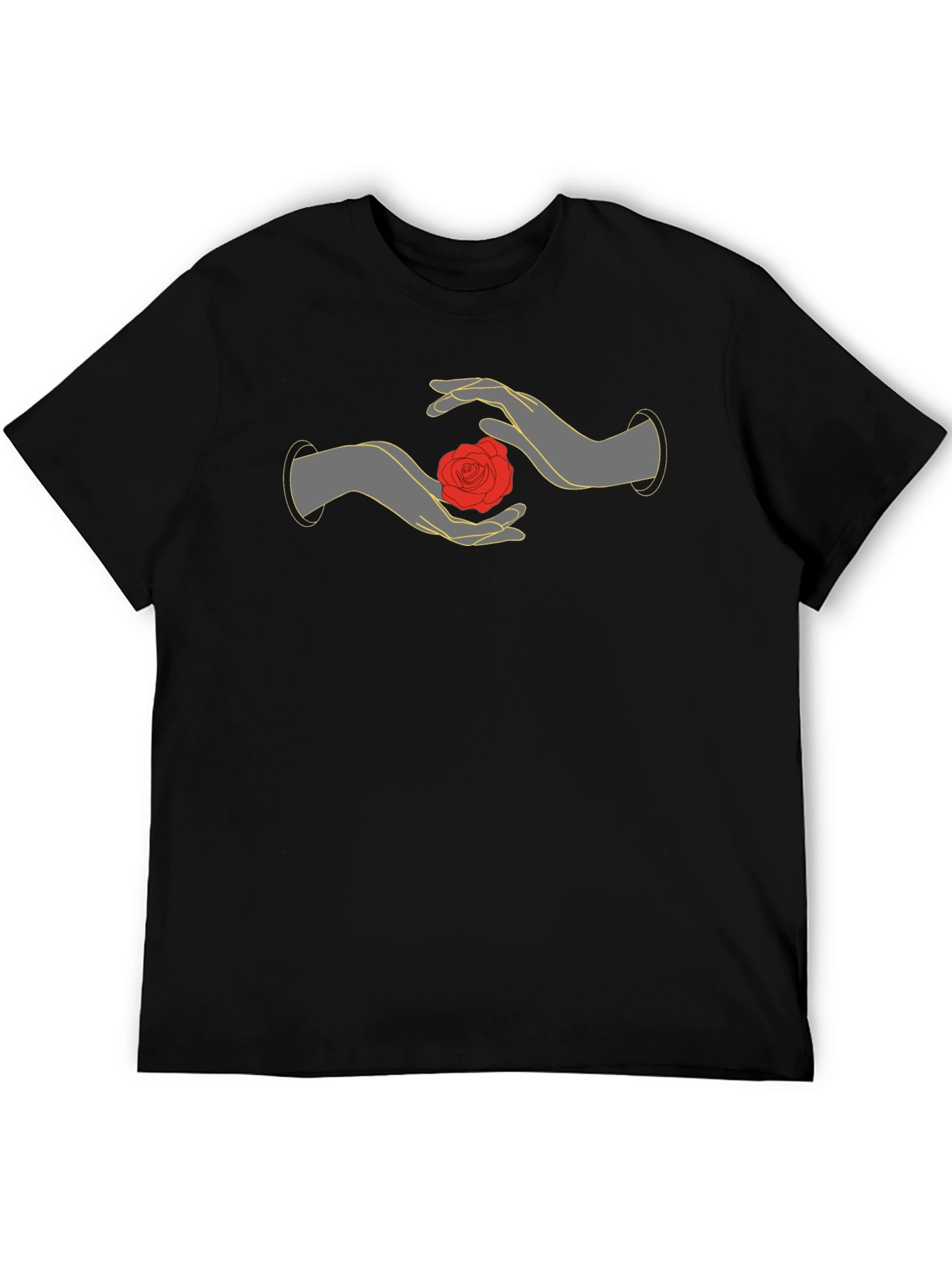 Mystic Rose Hands Graphic Tee - Black - 5