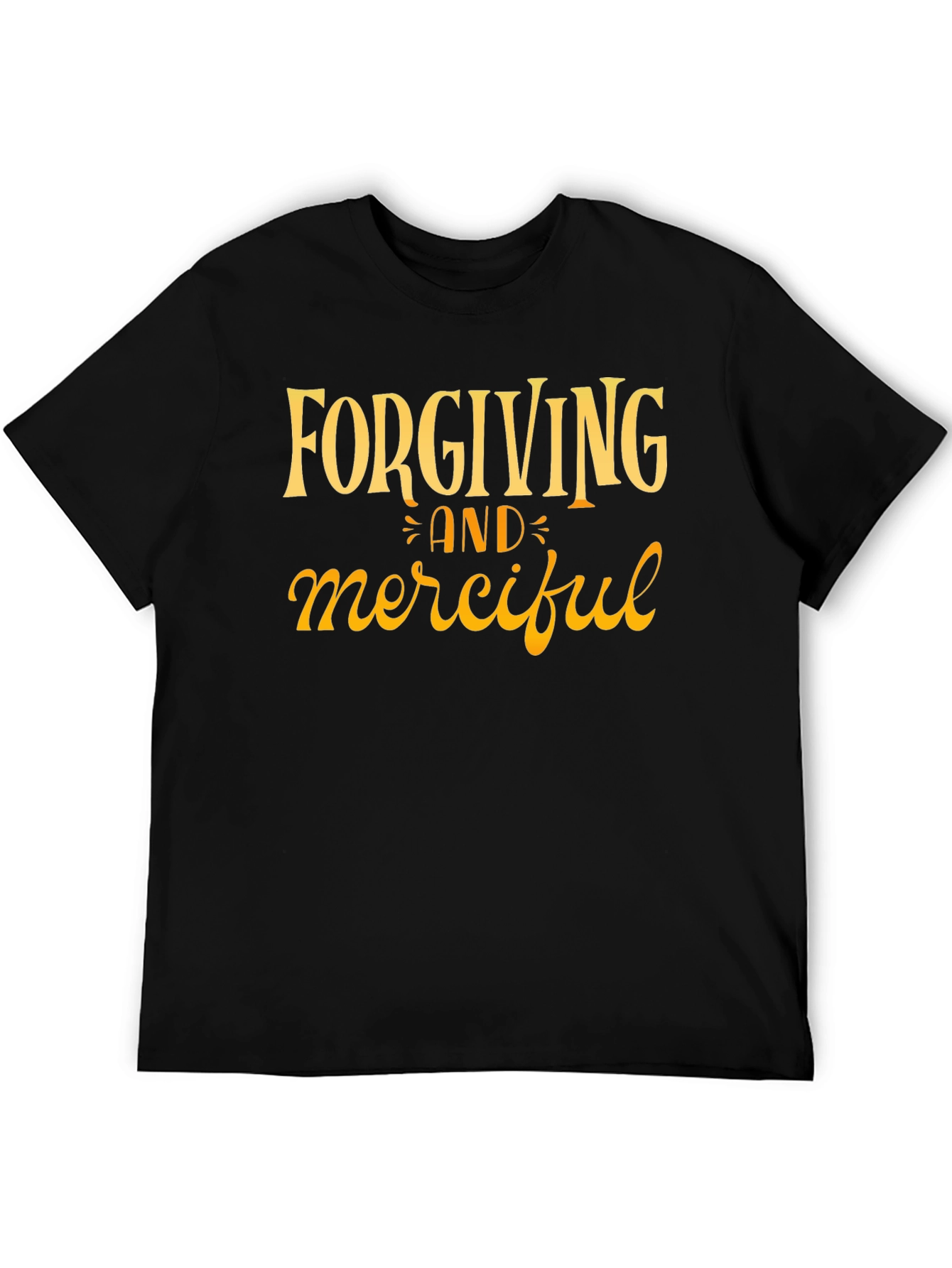 Black Forgiving & Merciful Graphic Tee view 5