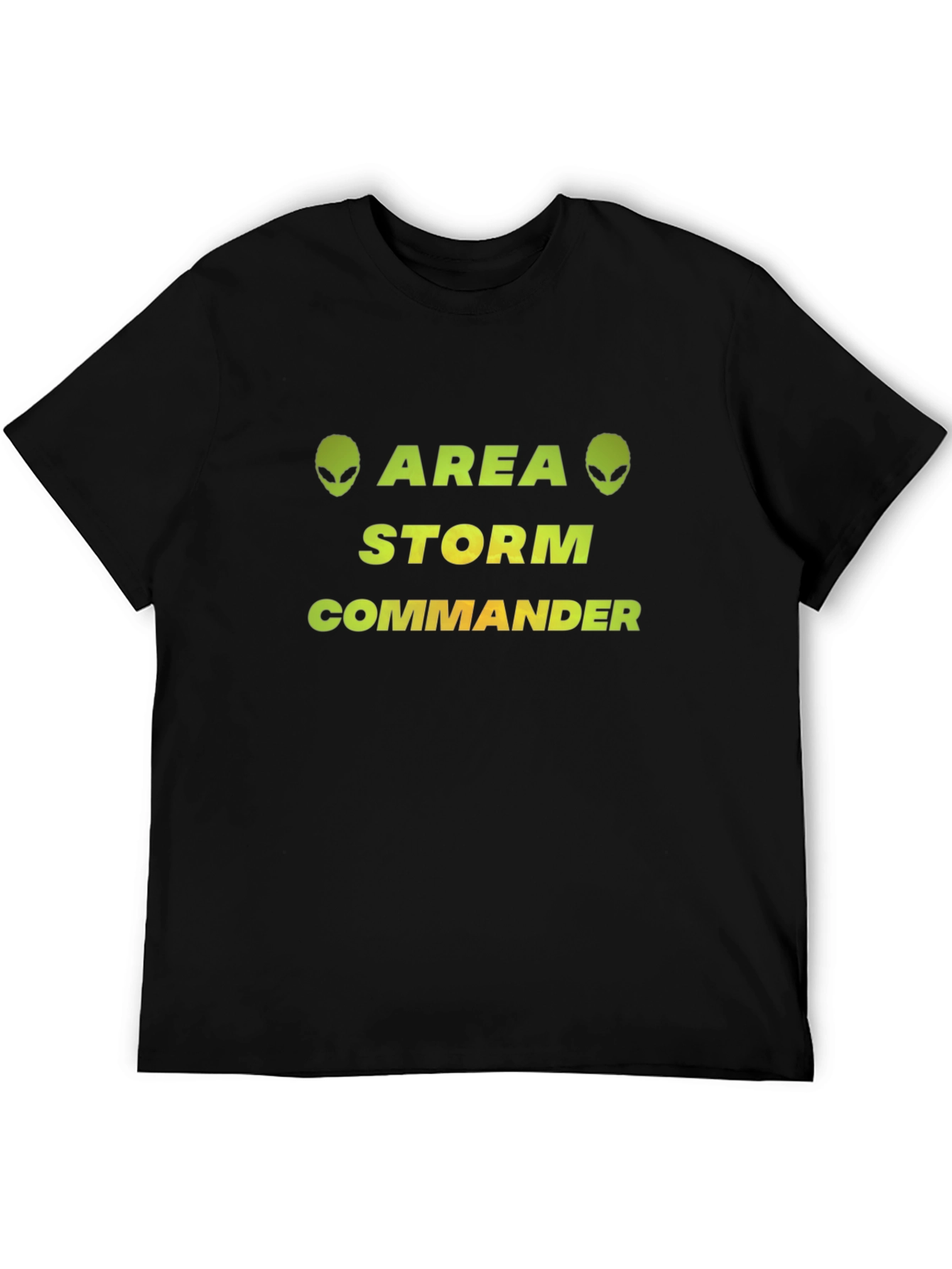 Black Area Storm Commander Graphic T-Shirt view 5