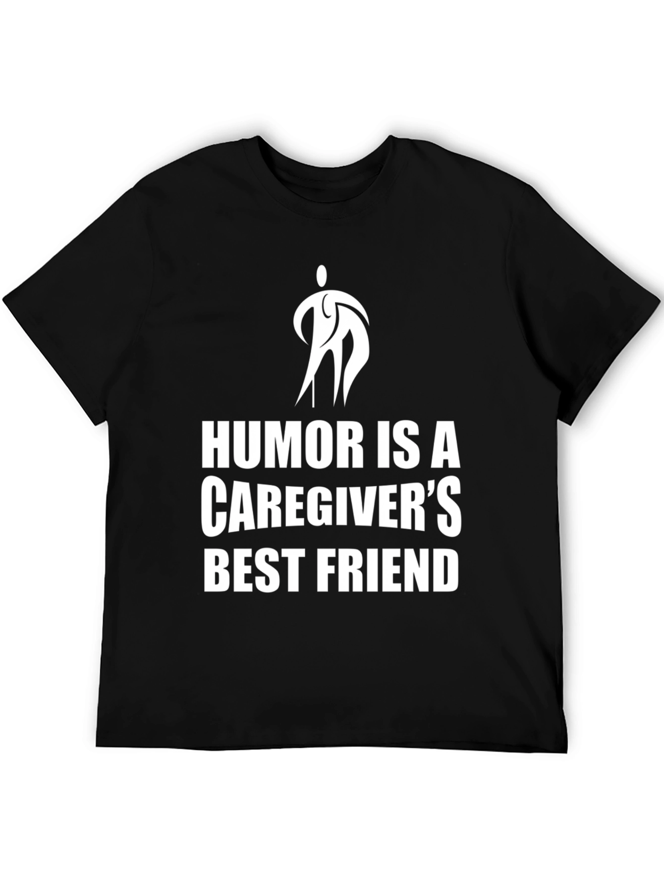 Black Humor is a Caregiver's Best Friend T-Shirt view 5