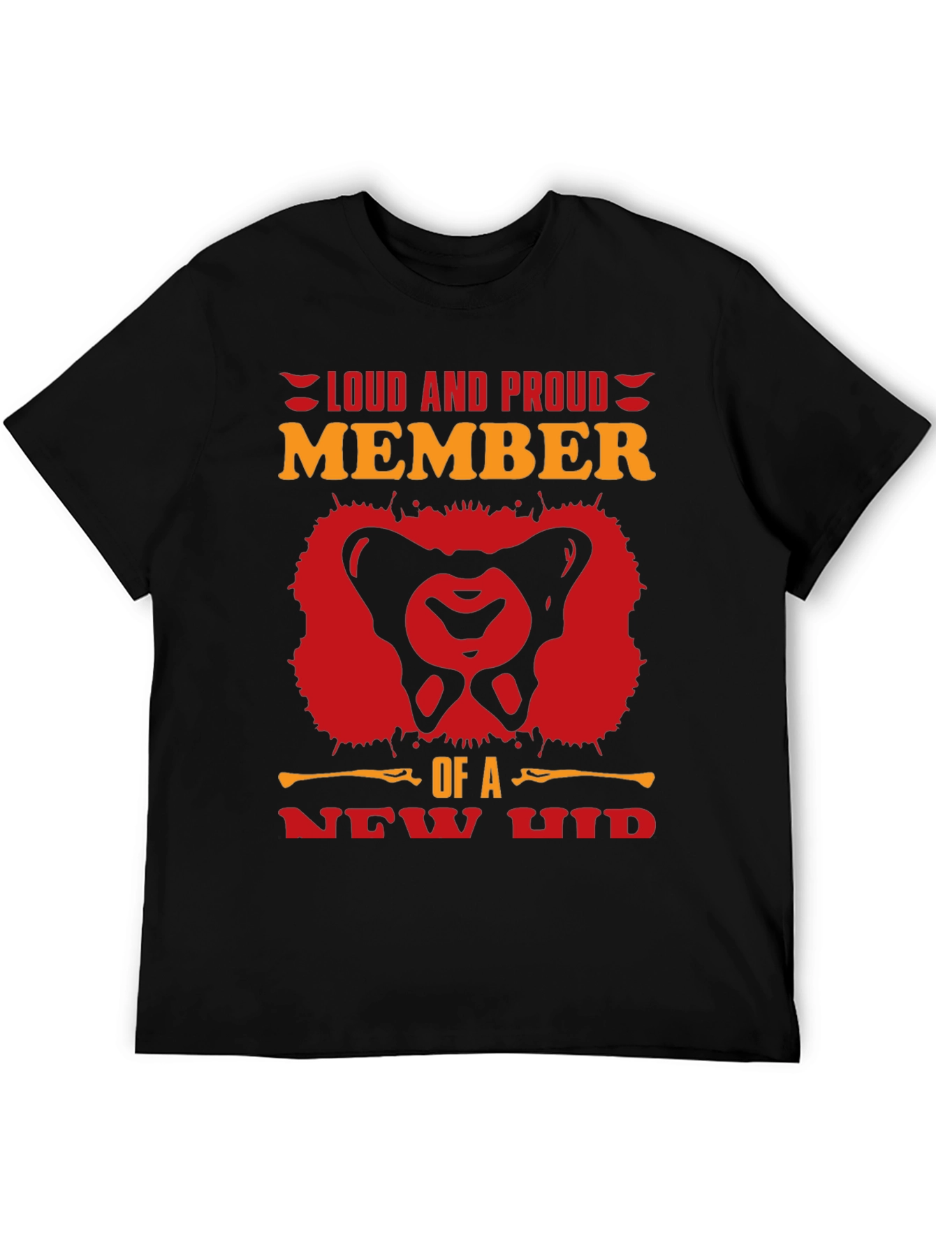 Black Loud and Proud Member T-Shirt - New Hip view 5